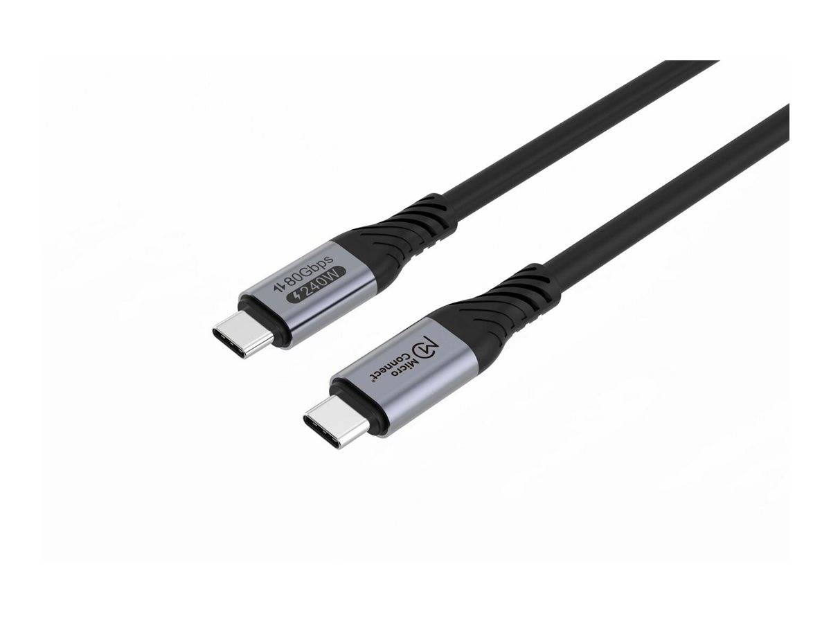 MicroConnect USB-Kabel - 24 pin USB-C (M)zu 24 pin USB-C (M) - USB4 Gen 3x2 /