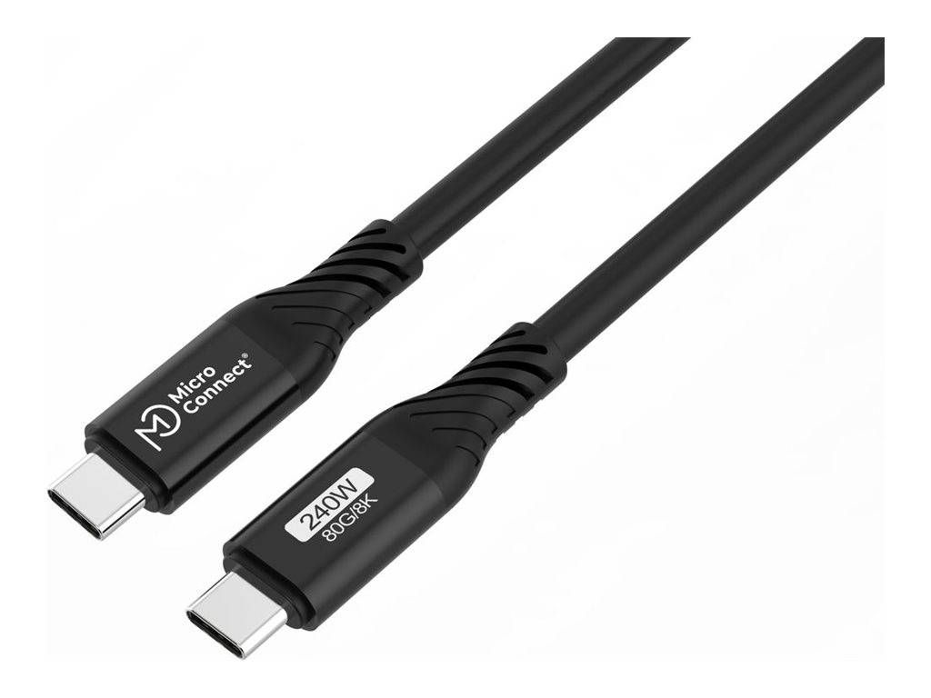 MicroConnect USB-Kabel - 24 pin USB-C (M)zu 24 pin USB-C (M) - USB4 Gen 3x2 /