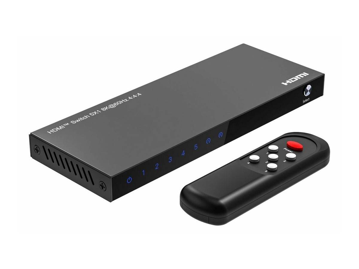 MicroConnect Video-/Audio-Splitter - 8K60HzHDCP 2.3 - with remote control - 5 x