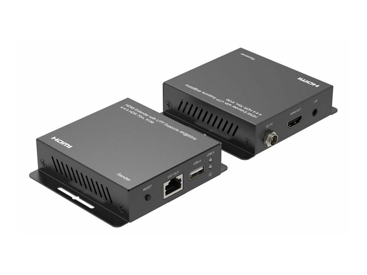 MicroConnect KVM-/Audio-Extender - HDMI - USBbis zu 70 m