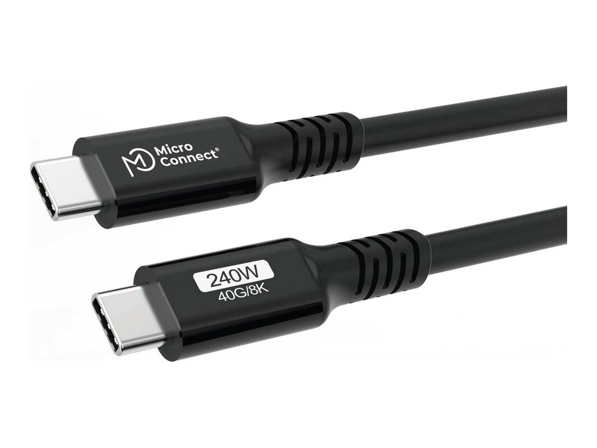 MicroConnect Premium - USB-Kabel - 24 pin USB-C (M)zu 24 pin USB-C (M) - USB4