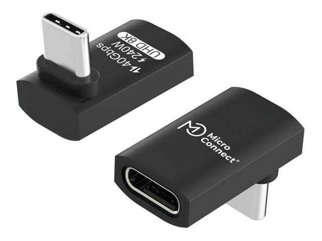 MicroConnect Premium - USB-Adapter - 24 pin USB-C (M)gewinkelt zu 24 pin USB-C