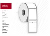 Capture Label. - Core 25. White. Top-coated. DT.Etiketten/Beschriftungsbänder