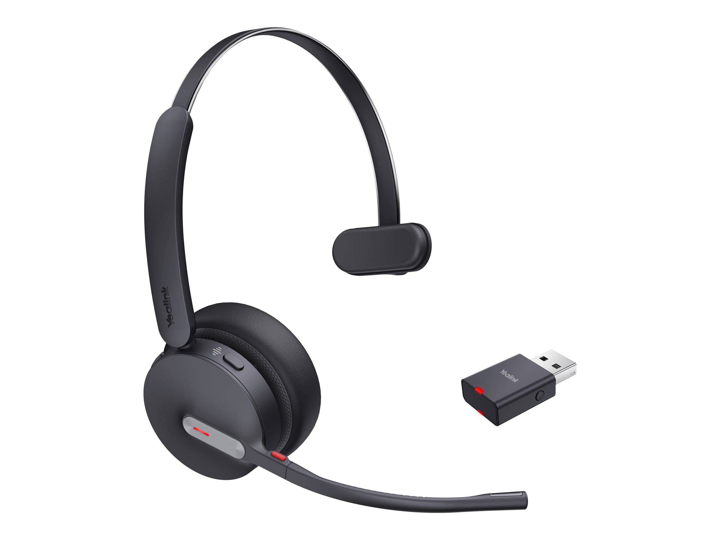 Yealink WH64 Hybrid Mono - Headset - On-Ear - DECT / Bluetoothkabellos - USB-A