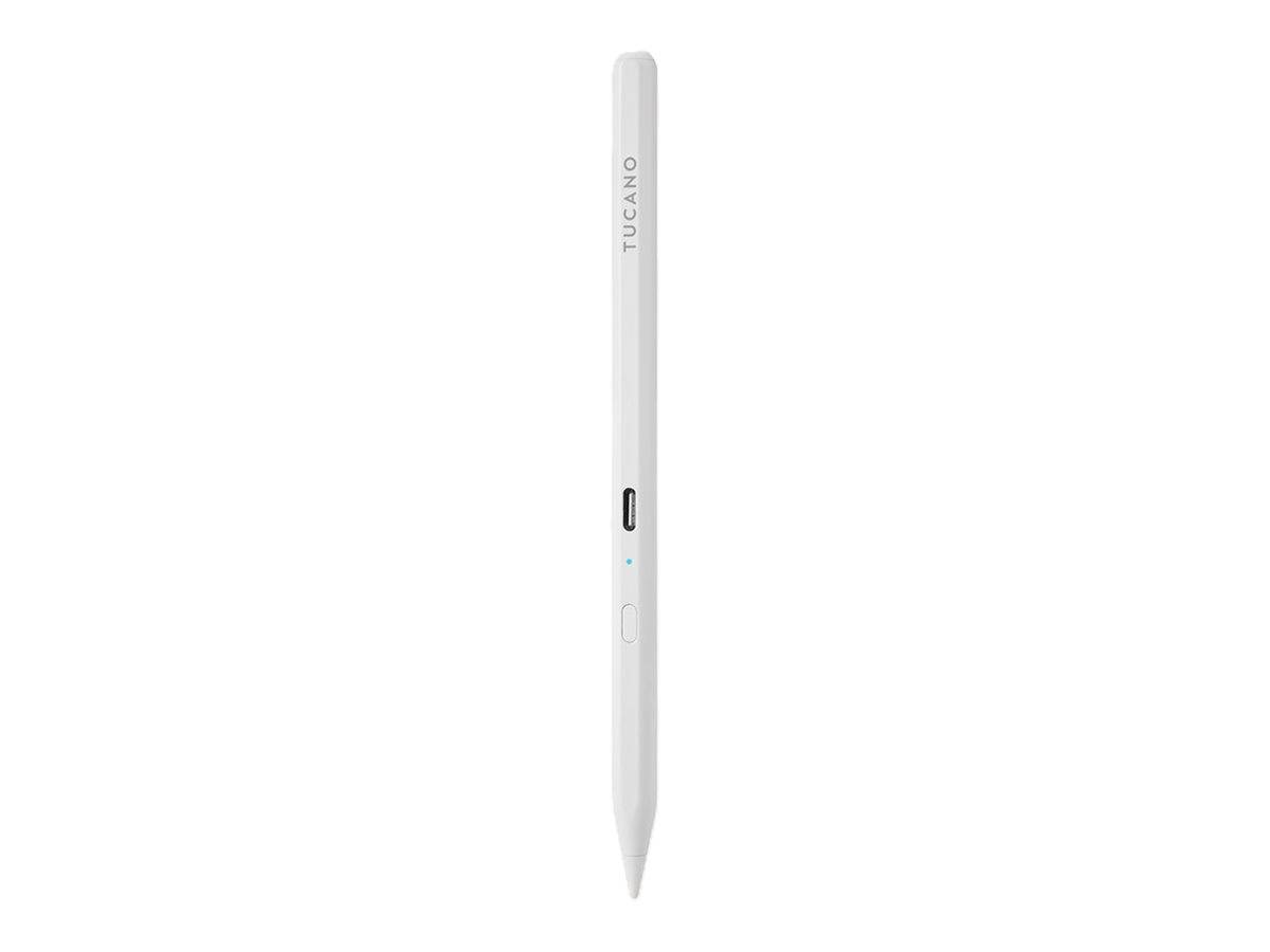 Ein weißer Stift mit Stylus-Funktion der Marke „Tucano