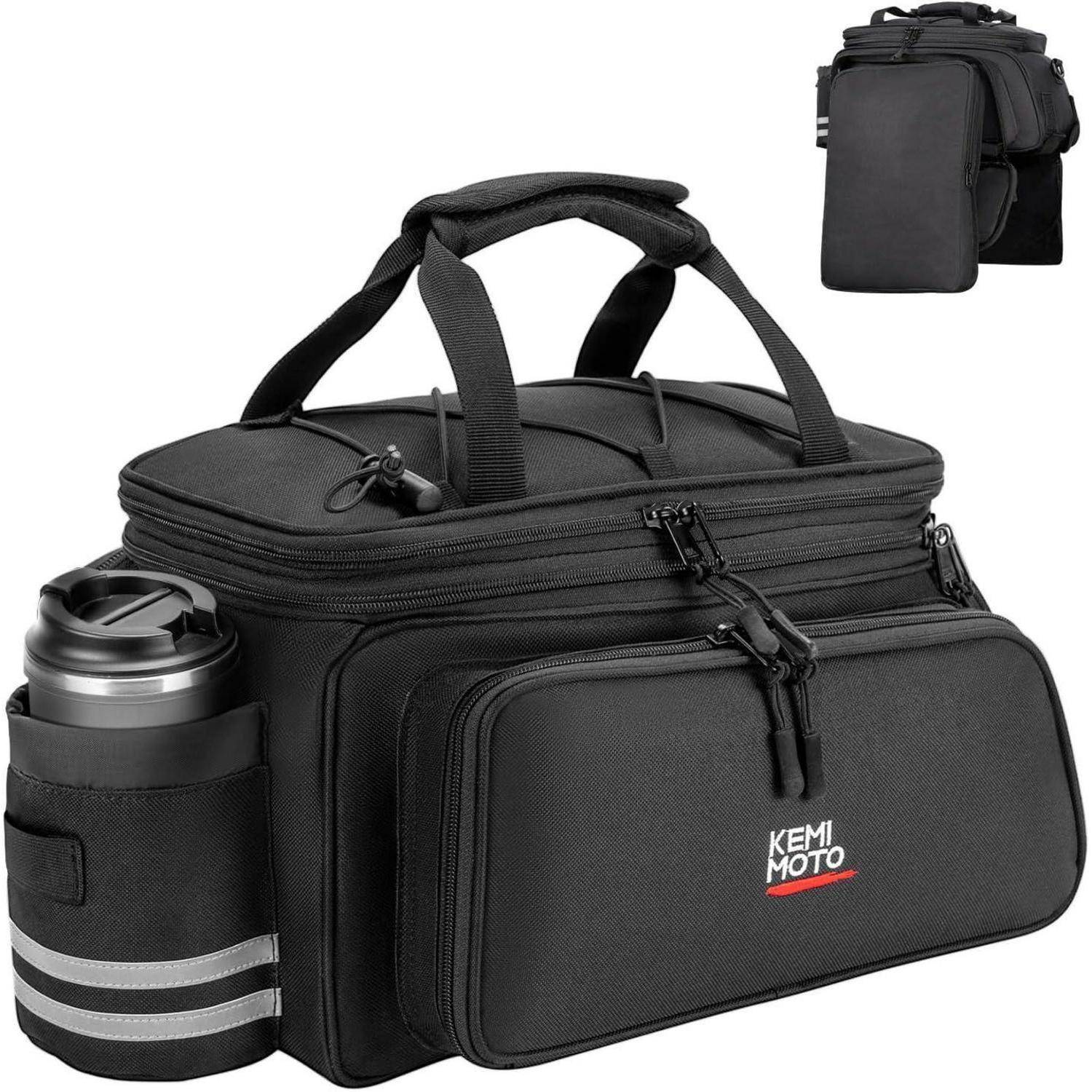 3 IN 1 Gepäckträgertasche 20L wasserdicht Fächer Tragegriff