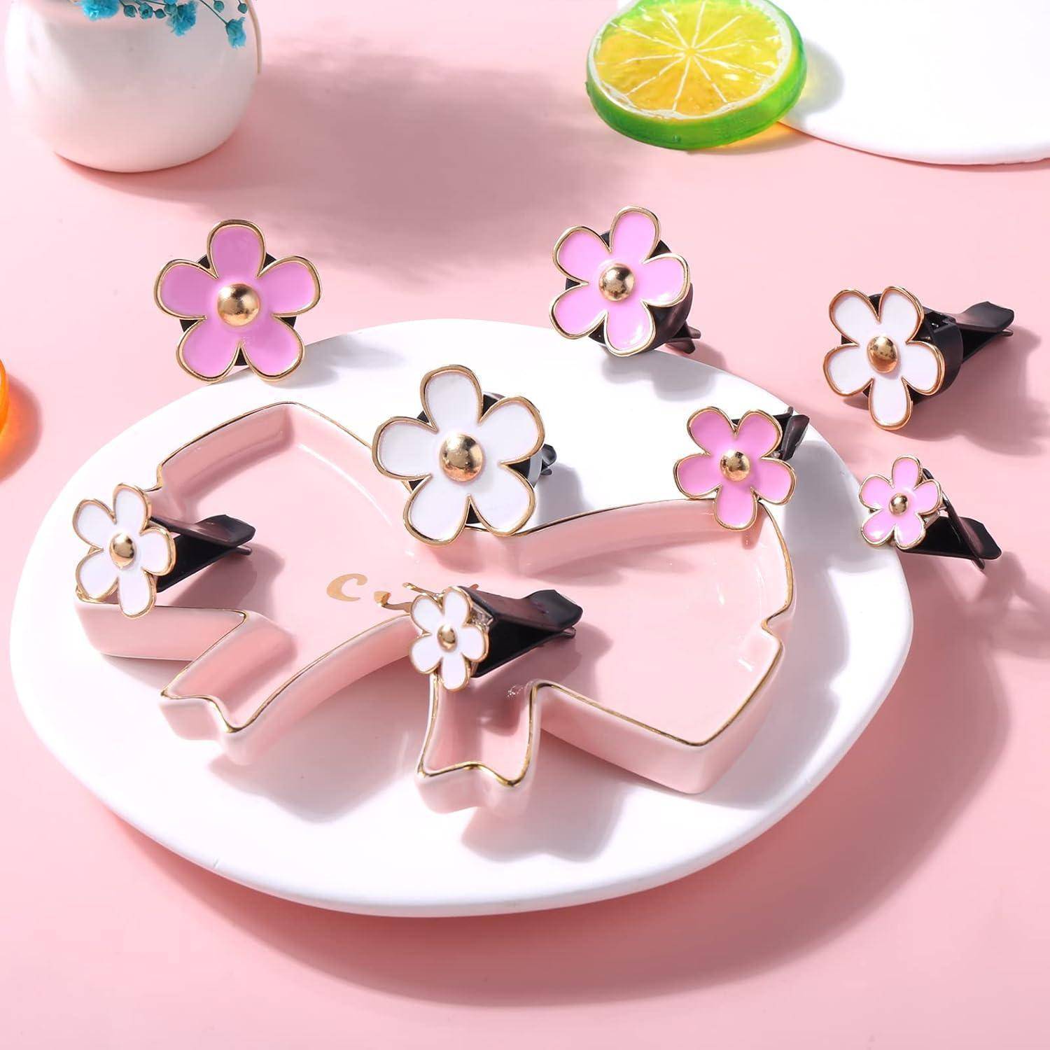 8er Set Gänseblümchen Auto Lufterfrischer Clip Aromatherapie