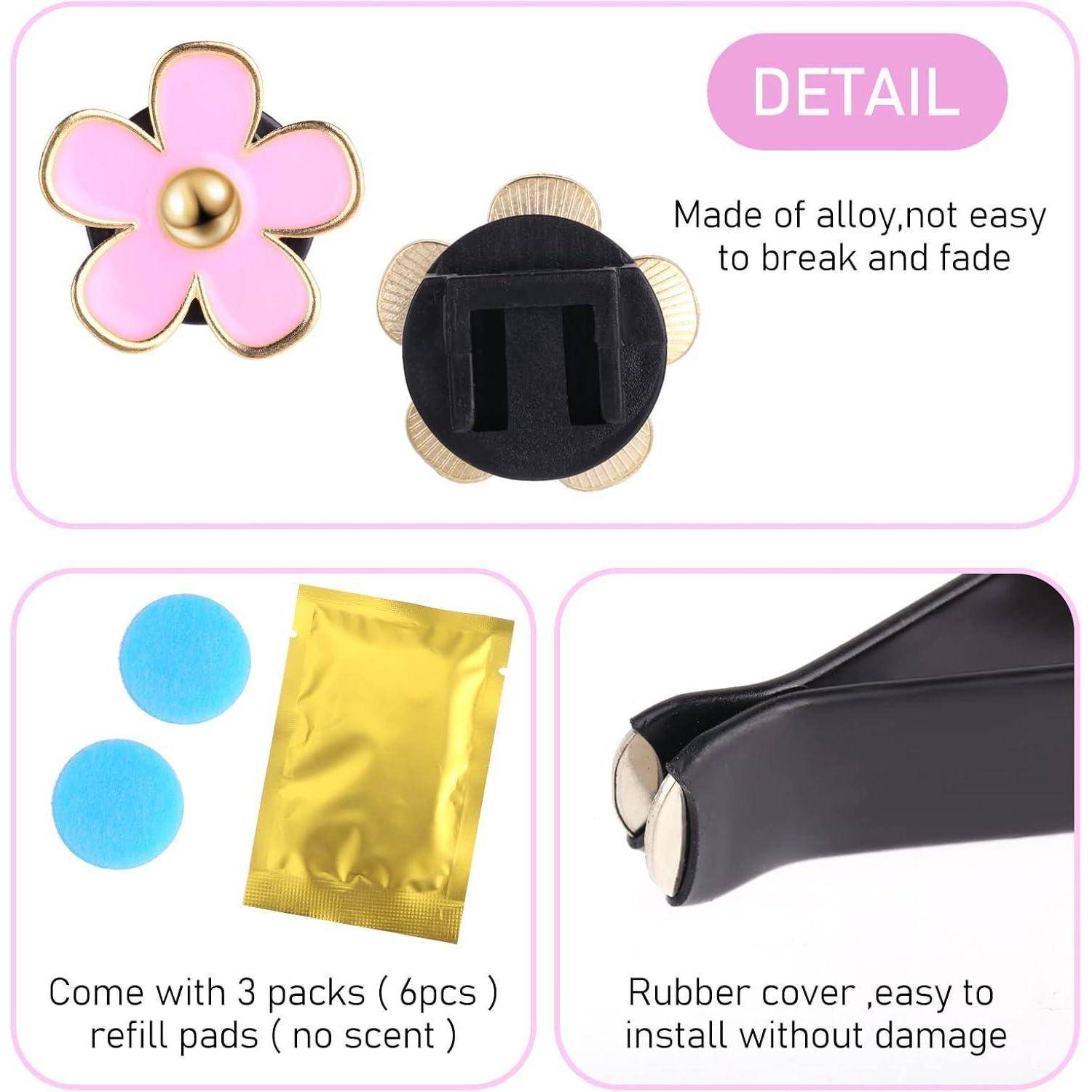 8er Set Gänseblümchen Auto Lufterfrischer Clip Aromatherapie