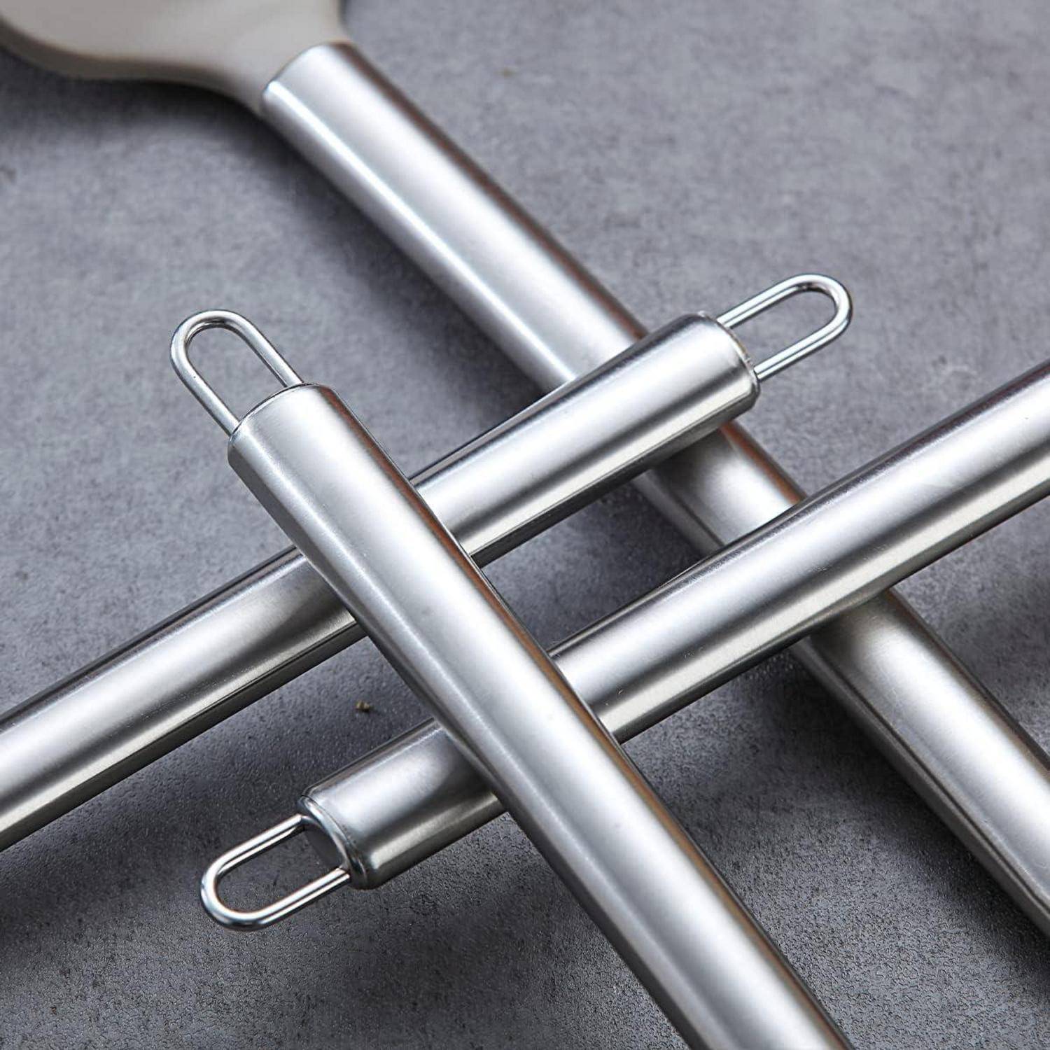 Küchenutensilien Set 38-teilig Silikon Kochgeschirr Edelstahl