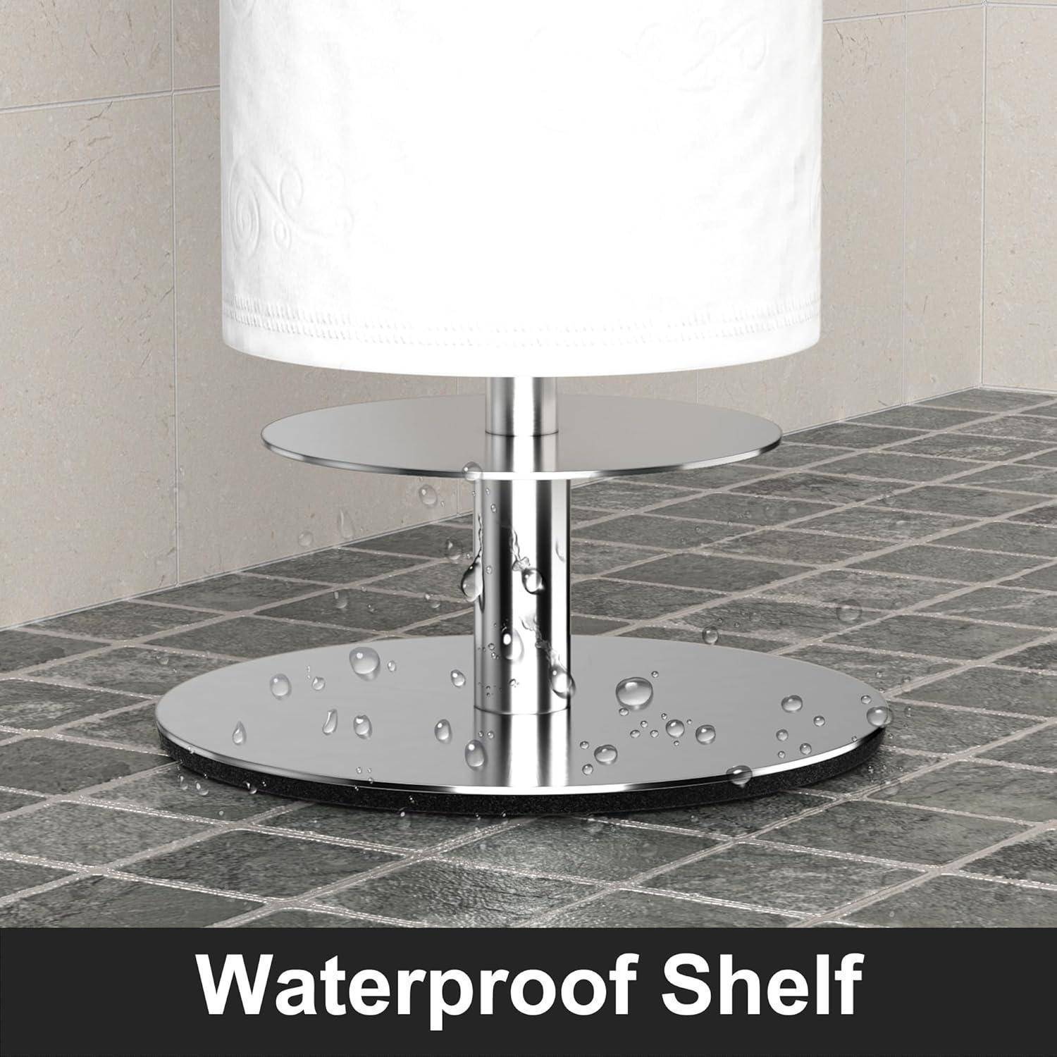 Toilettenpapierhalter Stehend Edelstahl Rostfrei Freistehend Matt Bad