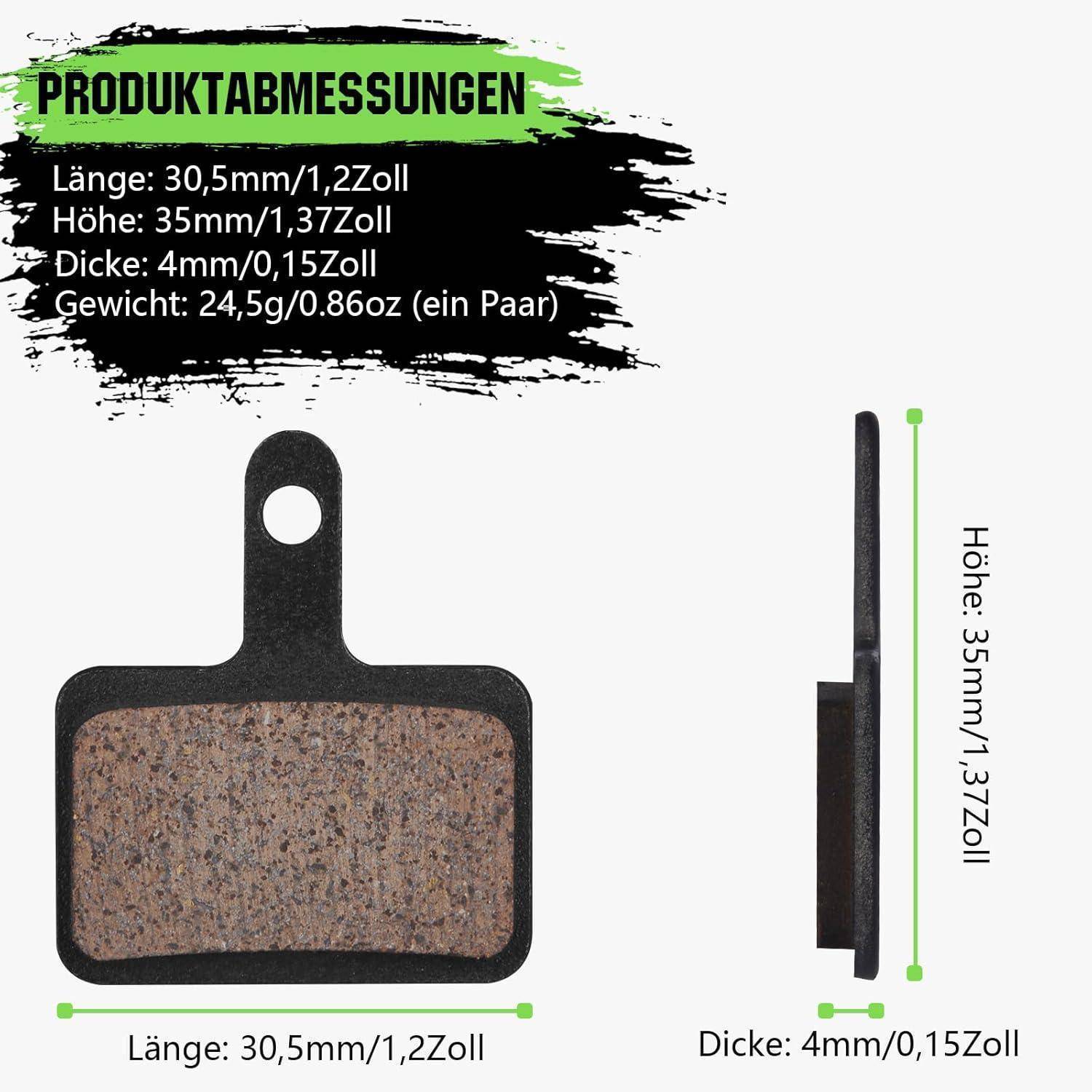 Fahrrad-Bremsbeläge Keramik MTB Shimano TRP Deore Tektro 4 Paar