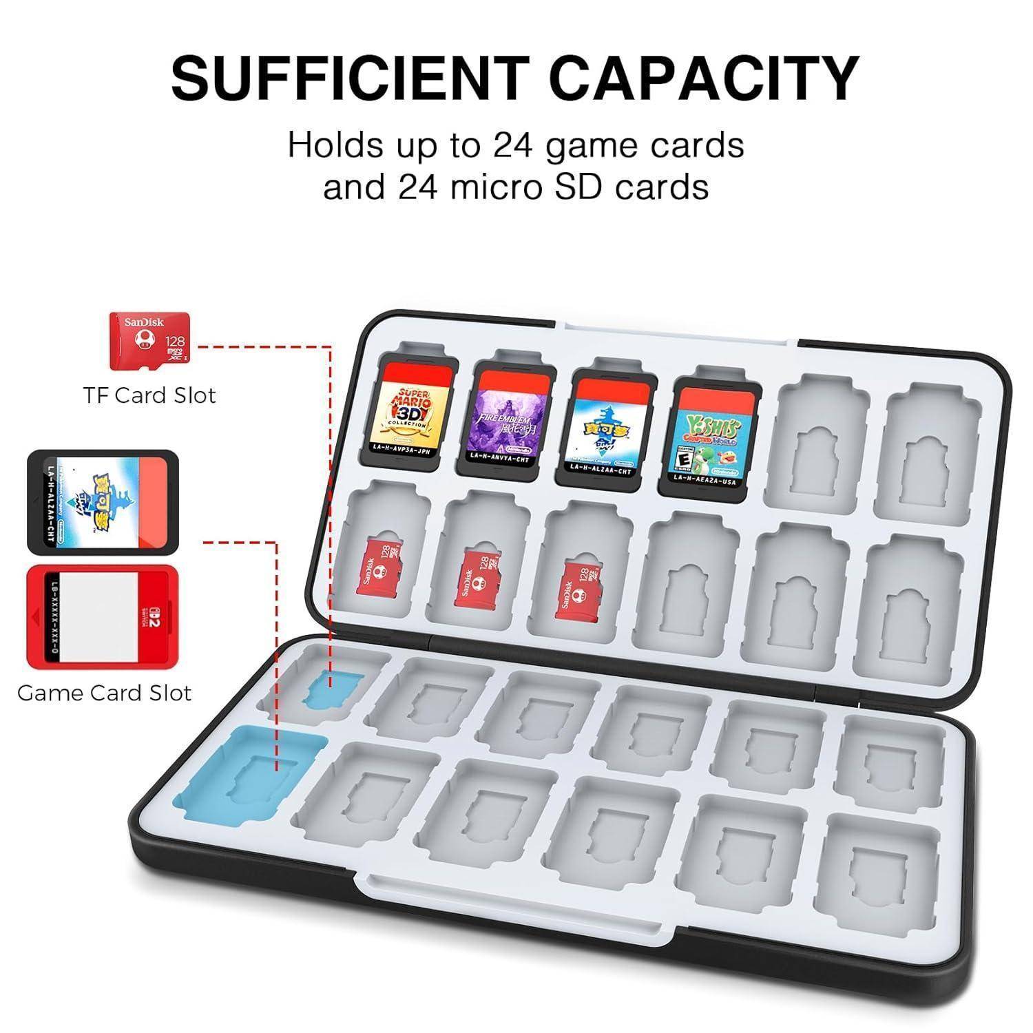 Aufbewahrungsbox für Switch Game Card, Schutzhülle OLED Memory Card