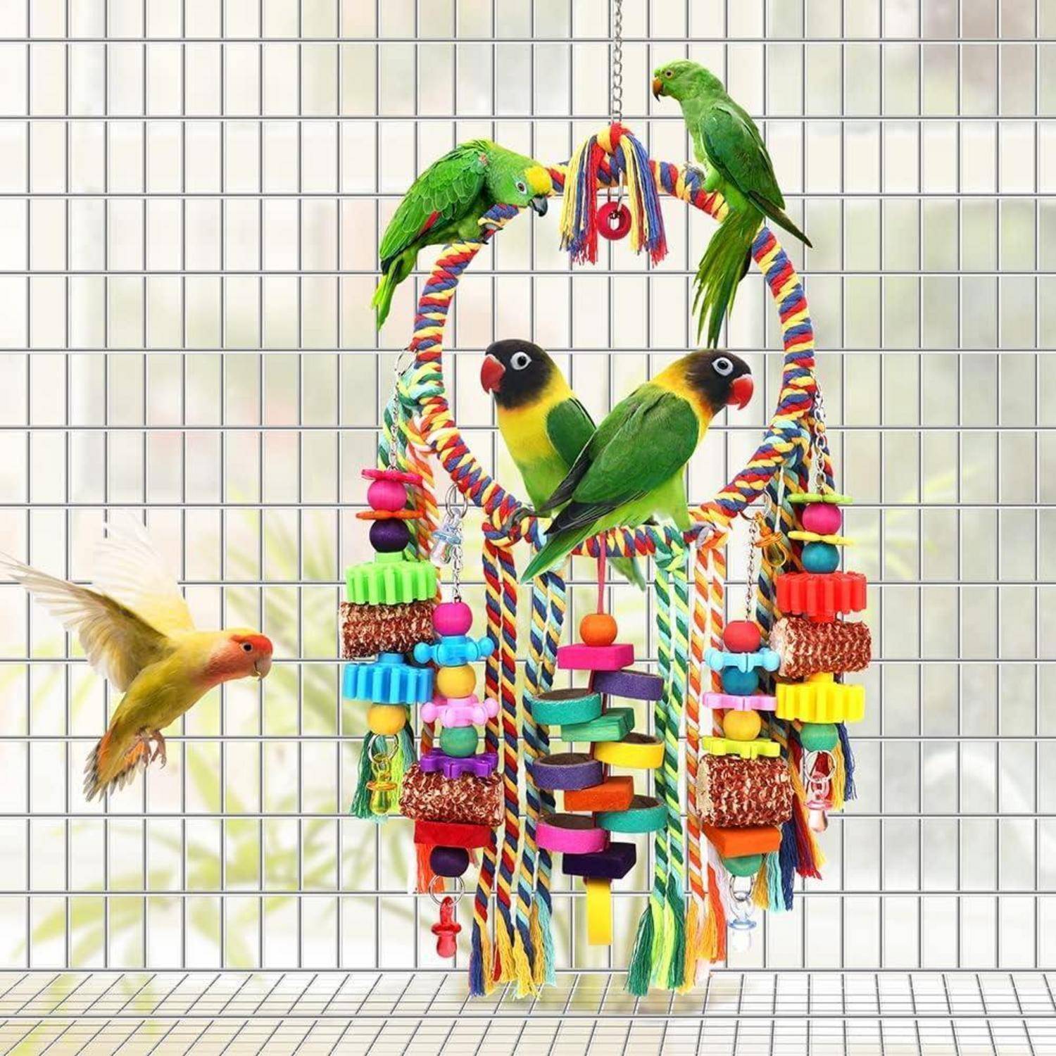Vogelspielzeug für kleine Vögel mit