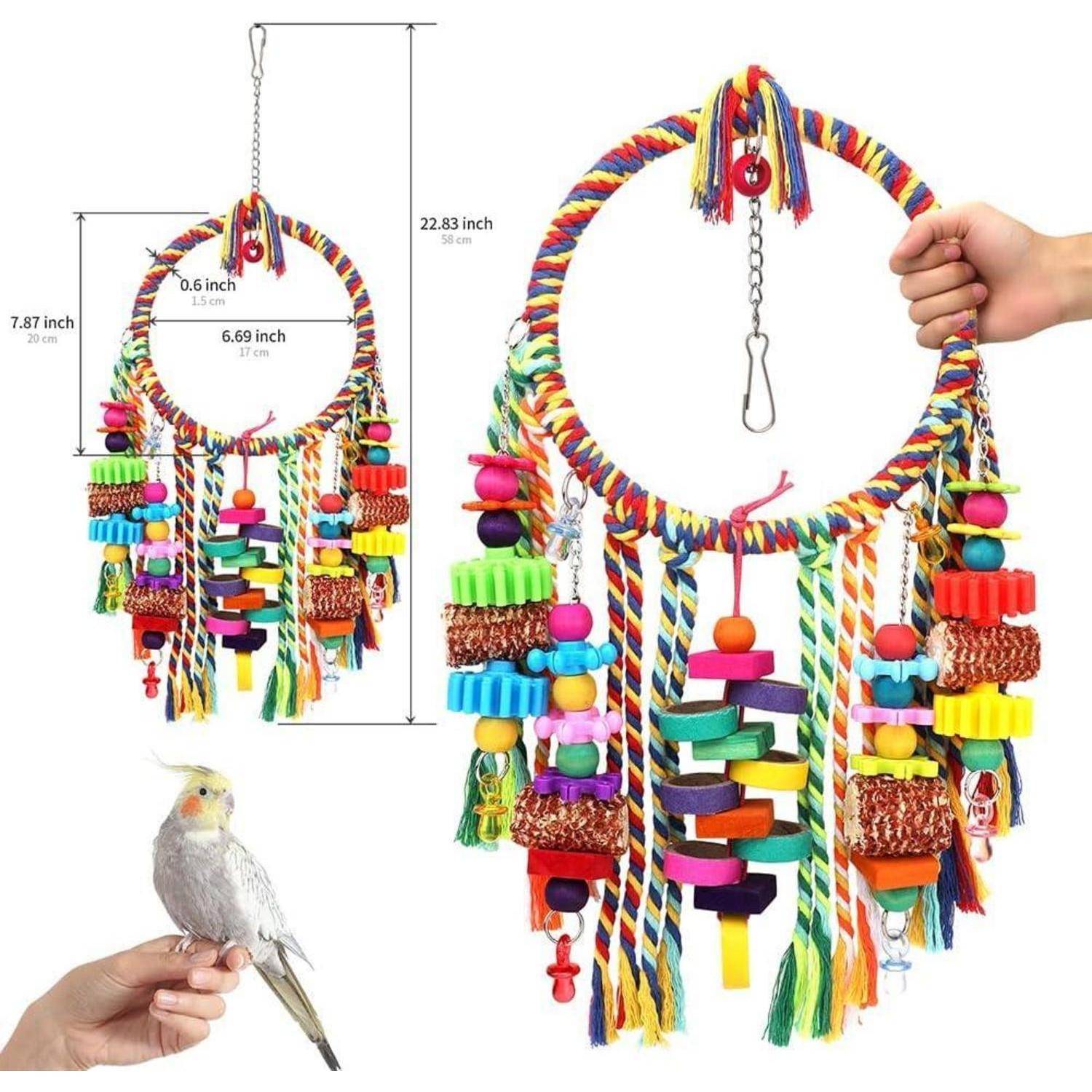 Vogelspielzeug für kleine Vögel mit