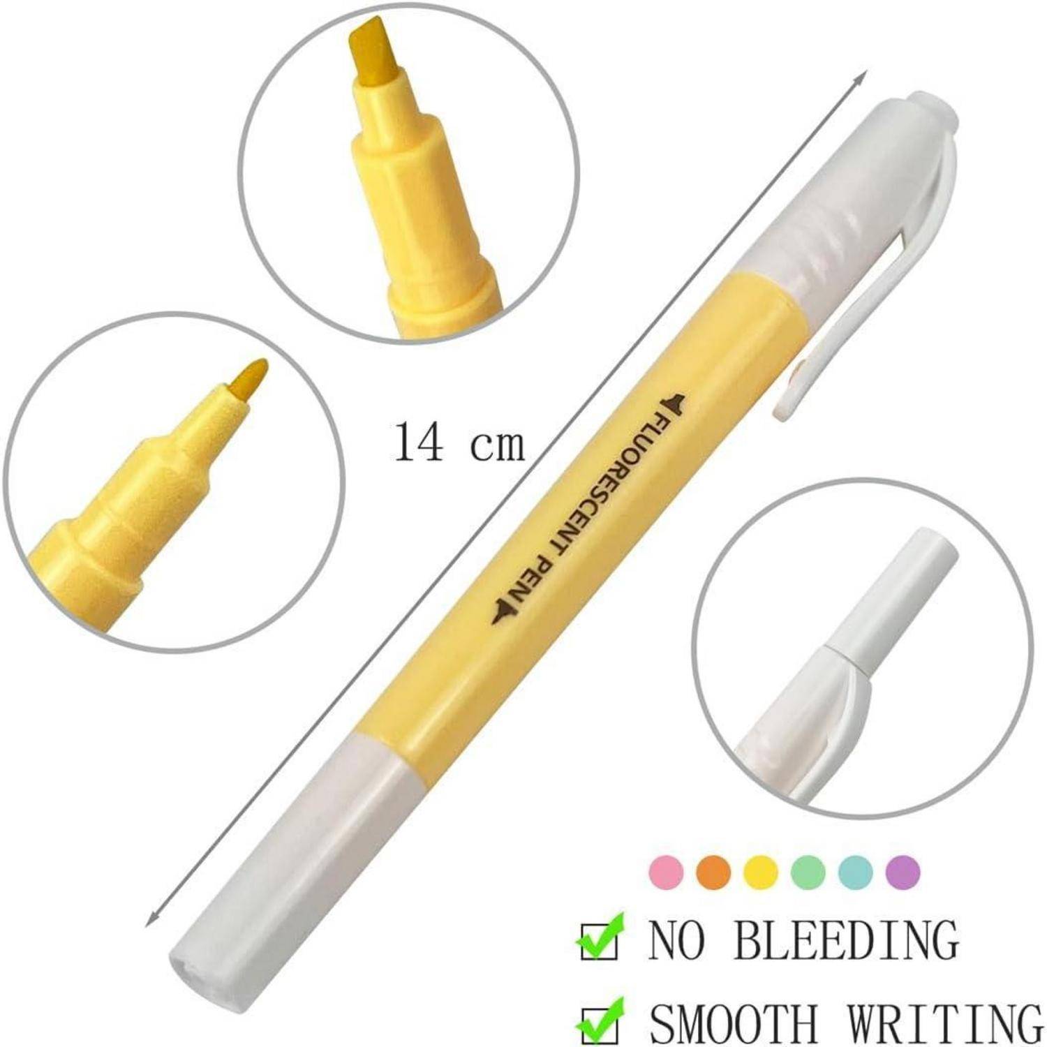 12er Pastell Textmarker Set, Bibel Marker Stifte, Highlighter Pen mit