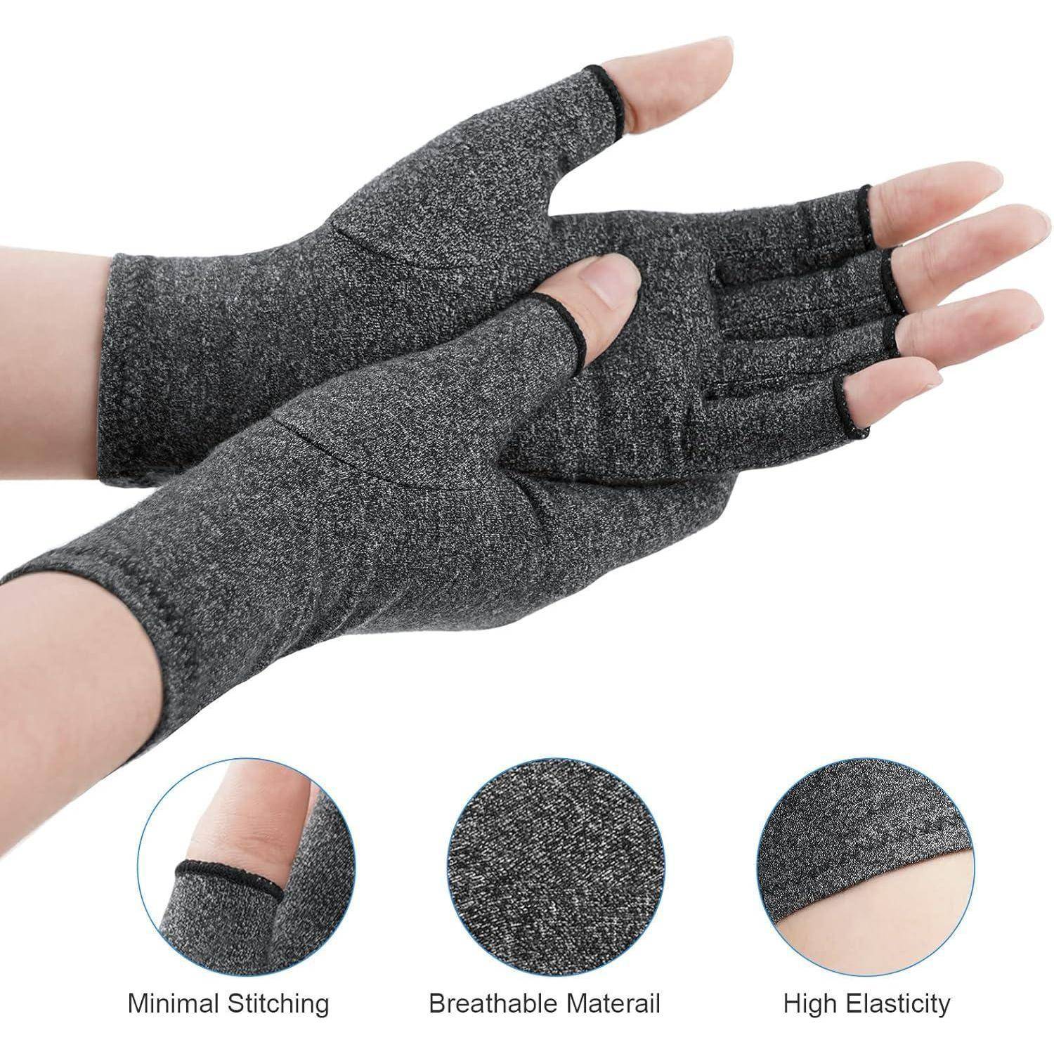 Arthritis Kompressionshandschuhe Fingerlose Schmerzlinderung Arthrose