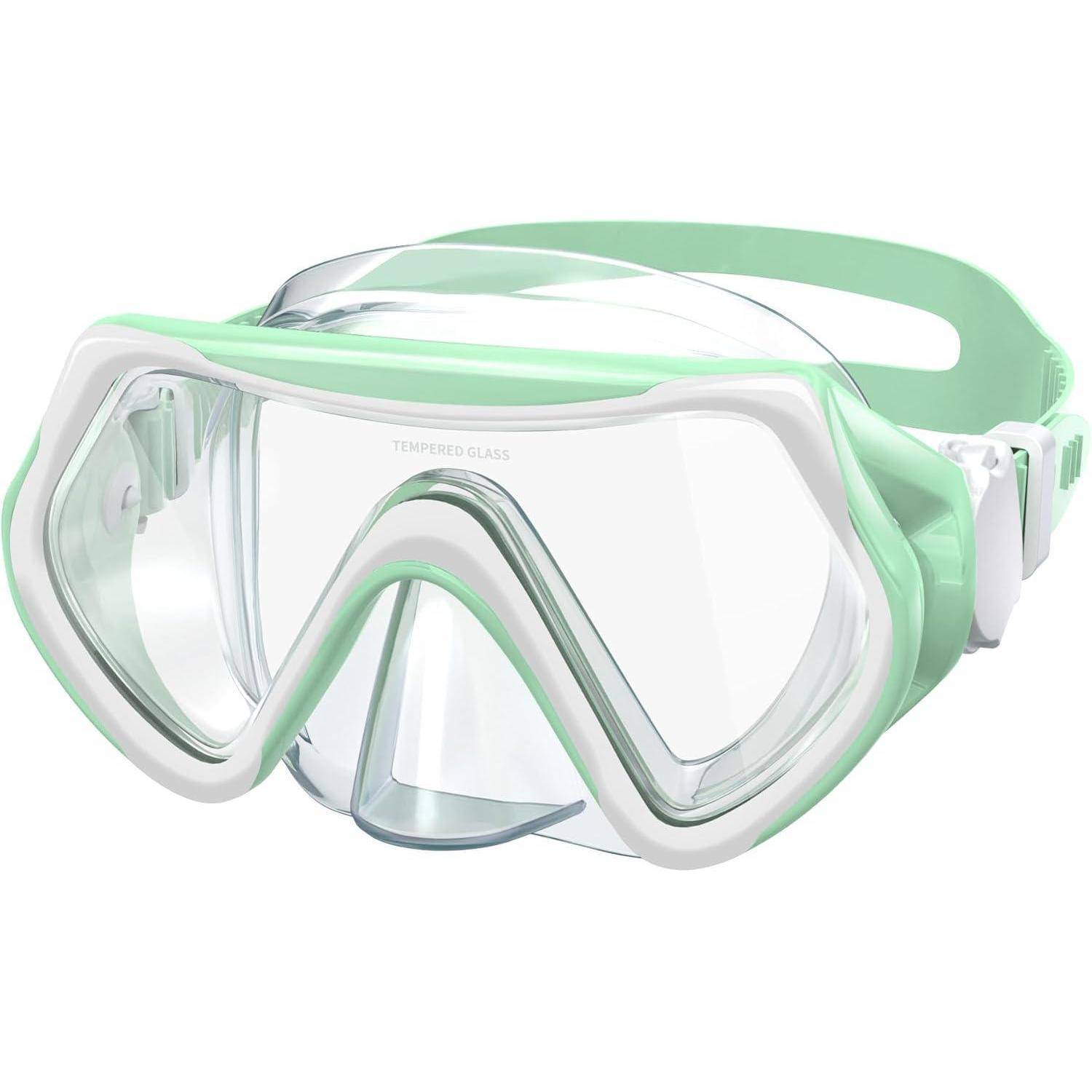 Taucherbrille Kinder Schnorchelmaske Jungen Mädchen 180°Panorama Anti