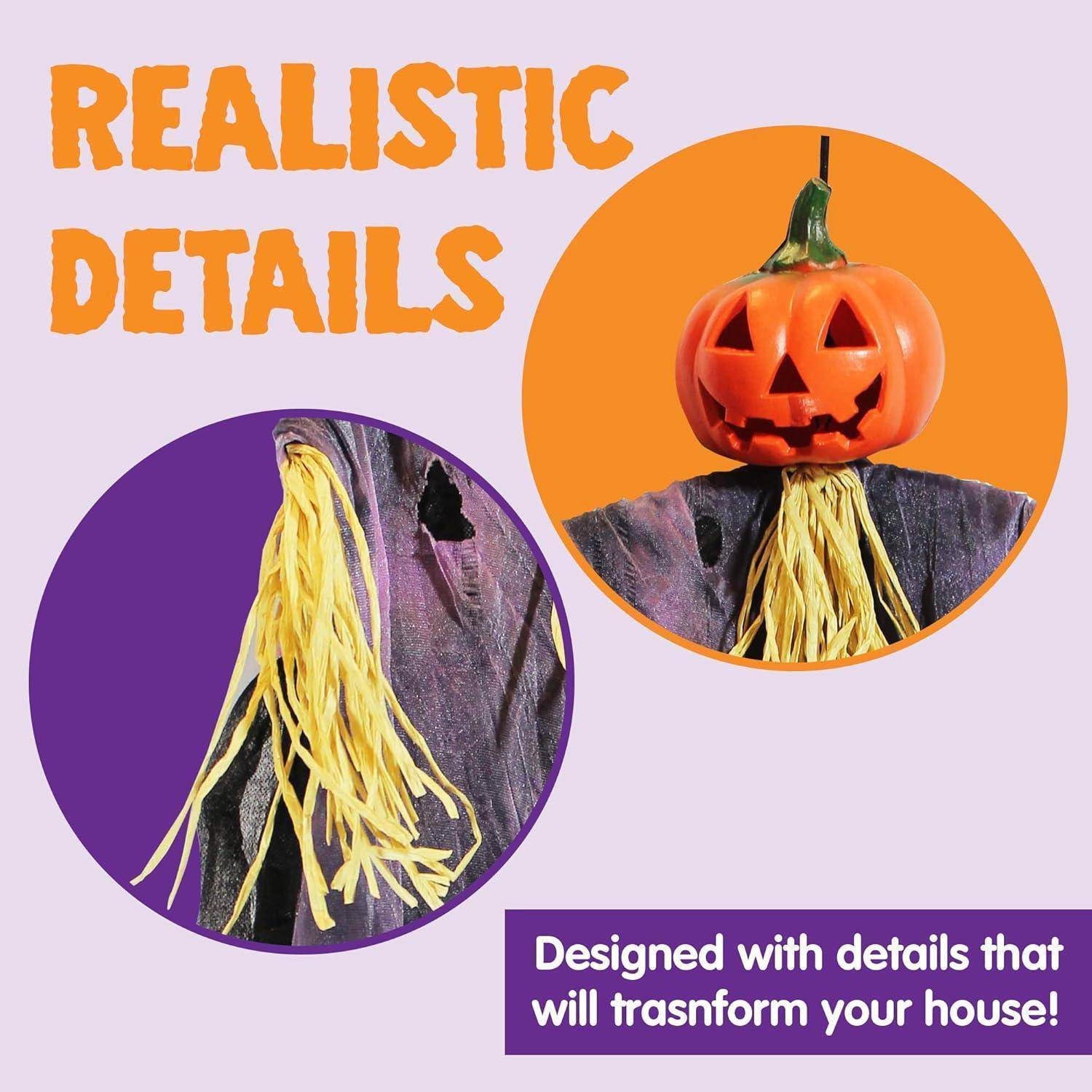 3er Set 90 cm Hängende Geister Halloween Deko Sensenmann Hexe außen