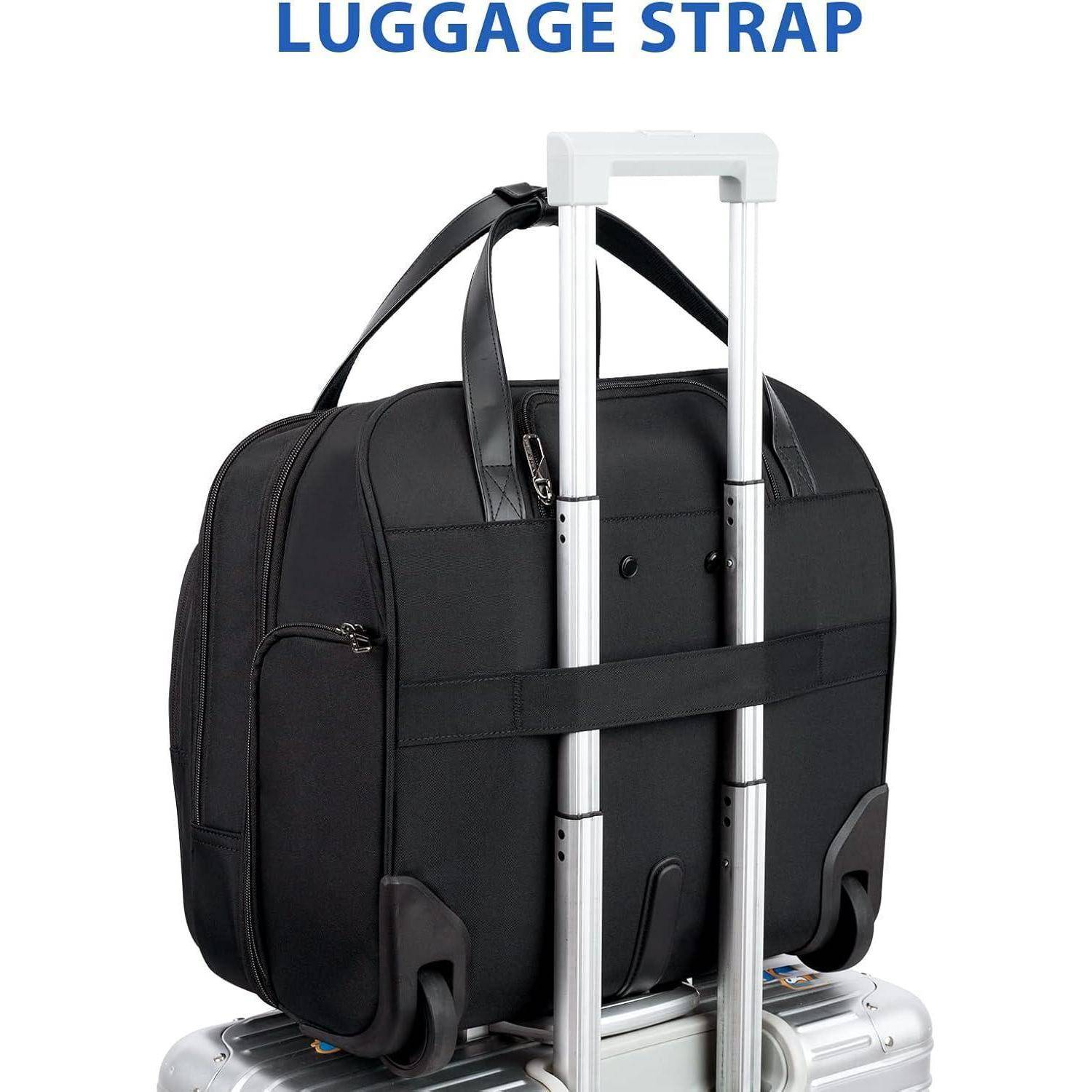 Rollende Laptoptasche Frauen mit Rädern bis zu 15,6