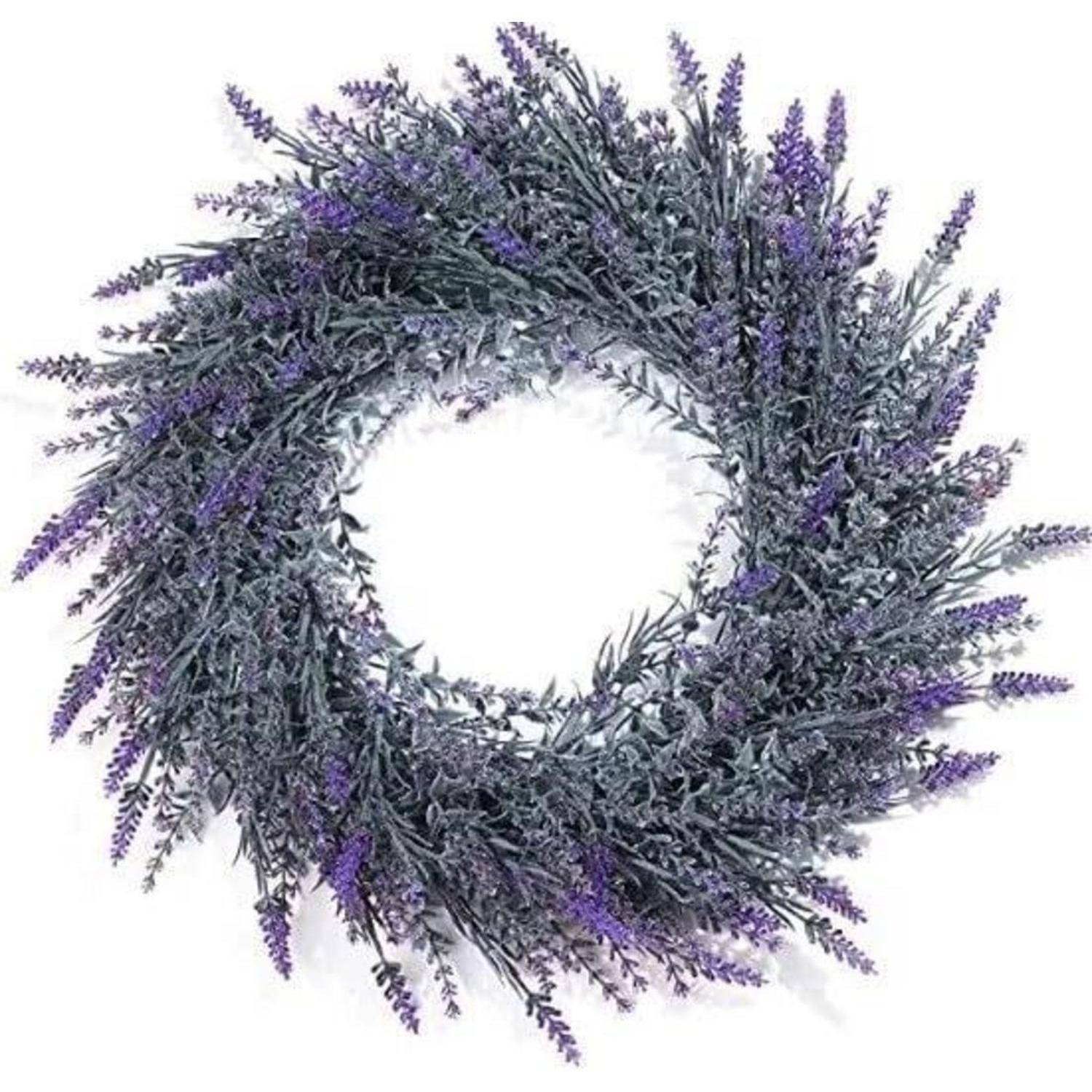 Lavendel-Kranz 48cm künstlich für Haustür Valentins-Frühlings-Deko