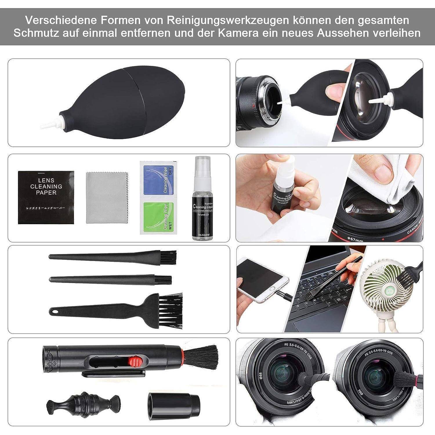 18-teiliges Kamera Reinigungsset Objektive Reinigungs-Sets - DSLR