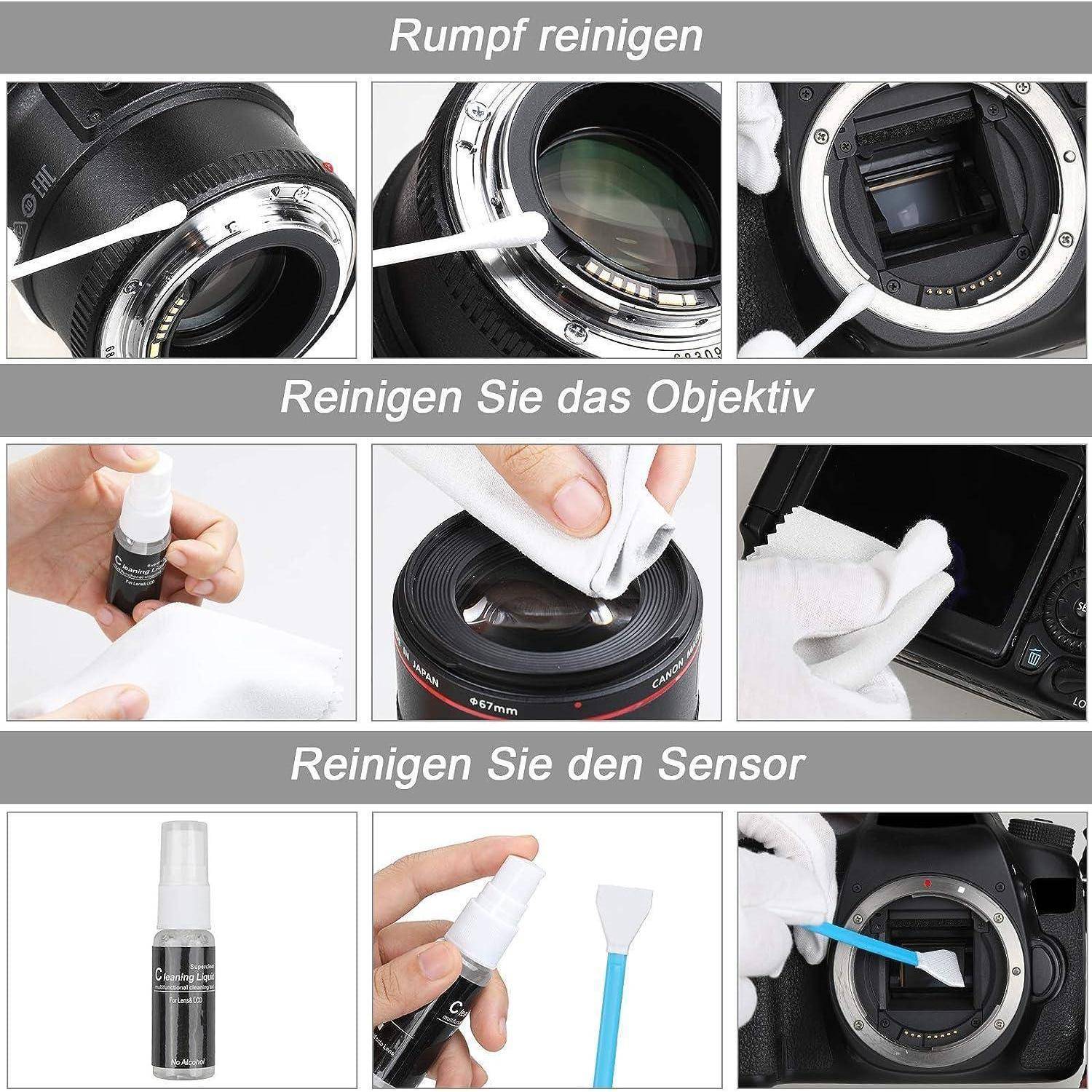 18-teiliges Kamera Reinigungsset Objektive Reinigungs-Sets - DSLR