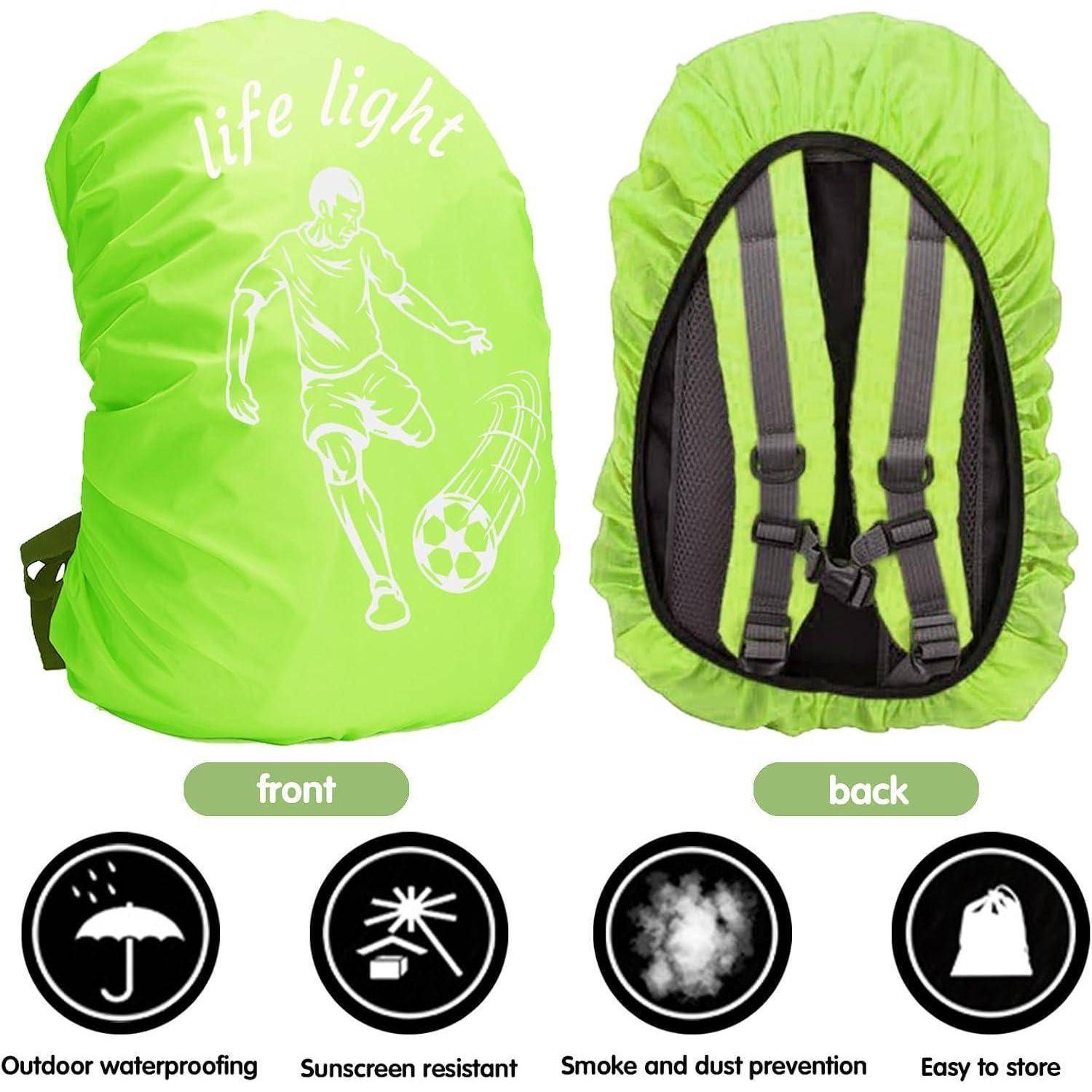 Grüne Rucksackhülle mit 