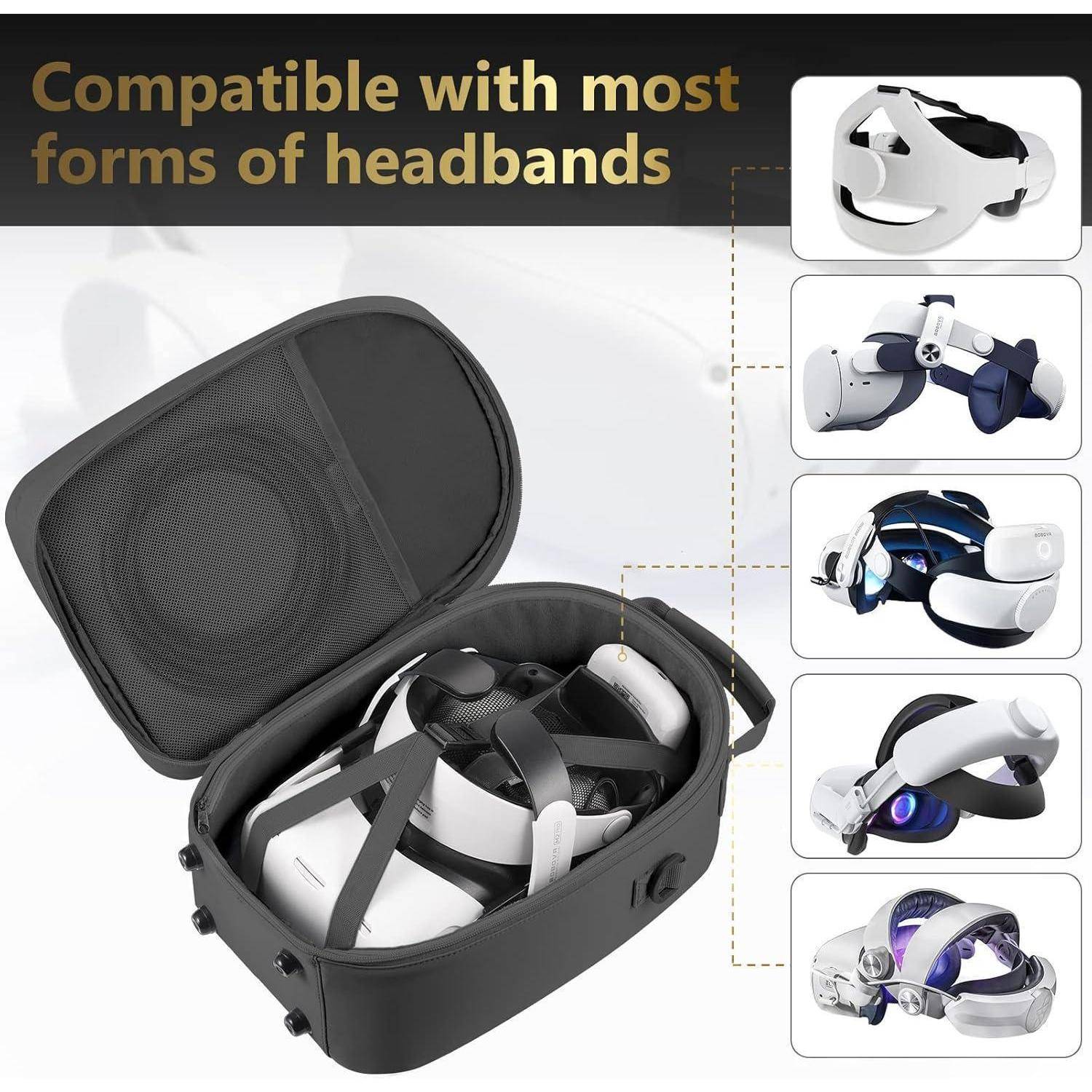 Große Tragetasche für Oculus Quest 2 mit Elite Strap, Touch