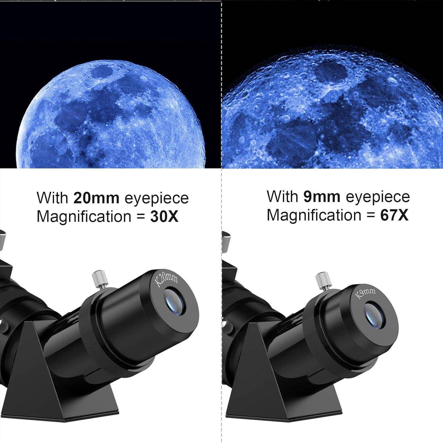 Refraktor Teleskop für Astronomie Anfänger & Kinder 80mm Aperture
