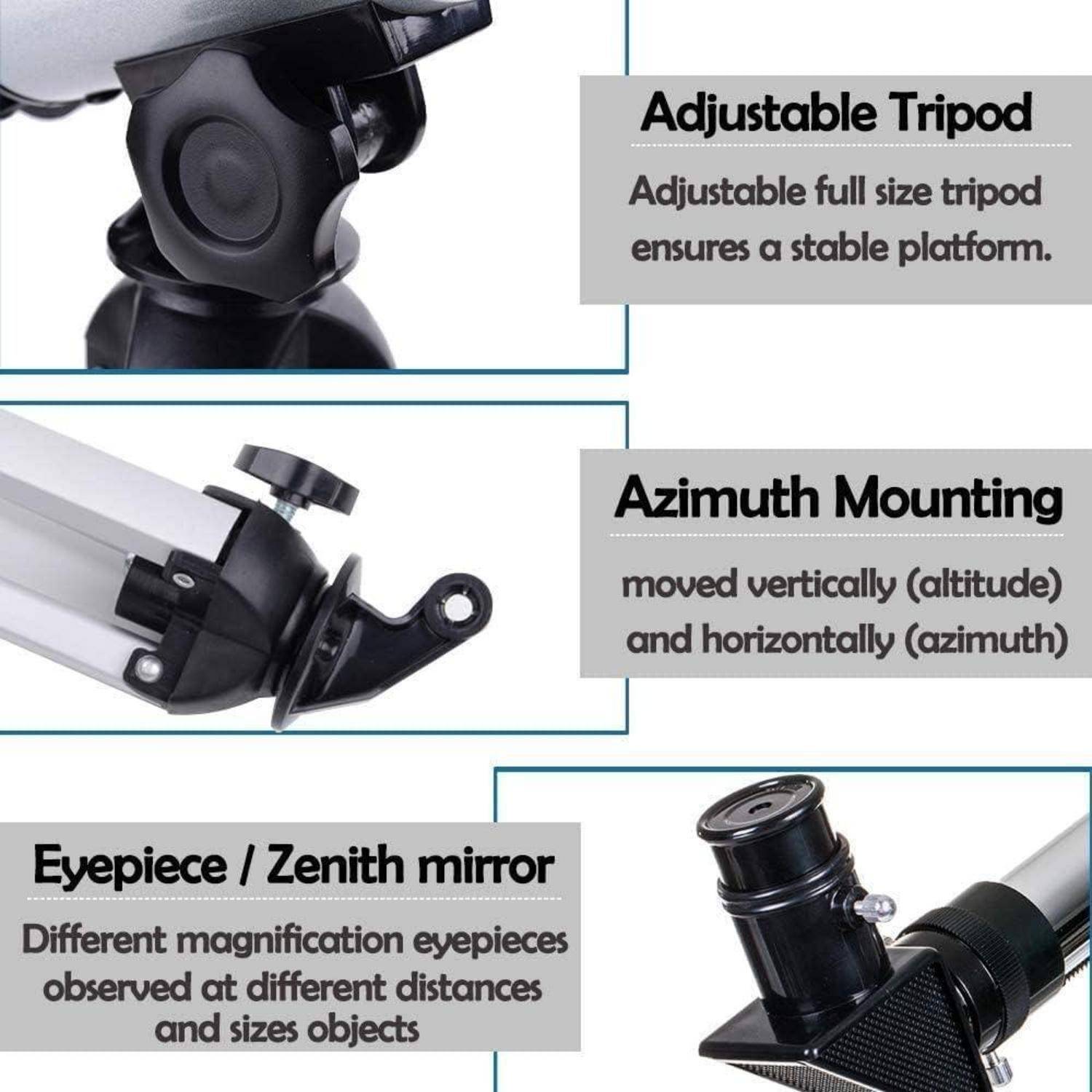 Astronomical Telescope für Kinder Zoom 360/50 mm 90X HD Monokulares