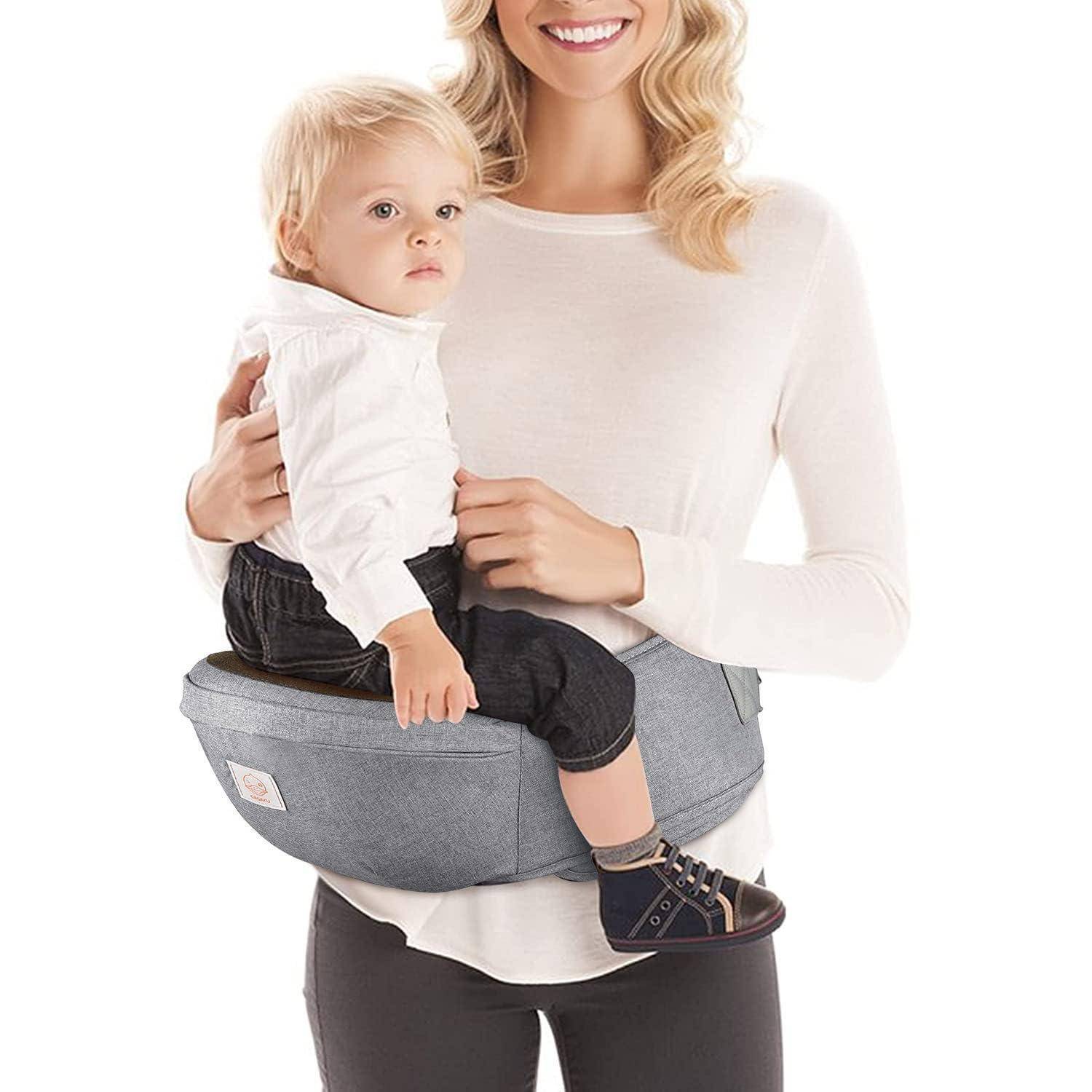 Baby Hüftsitz Leichter Taille Hocker 4 Tragepositionen 0-36 Monate