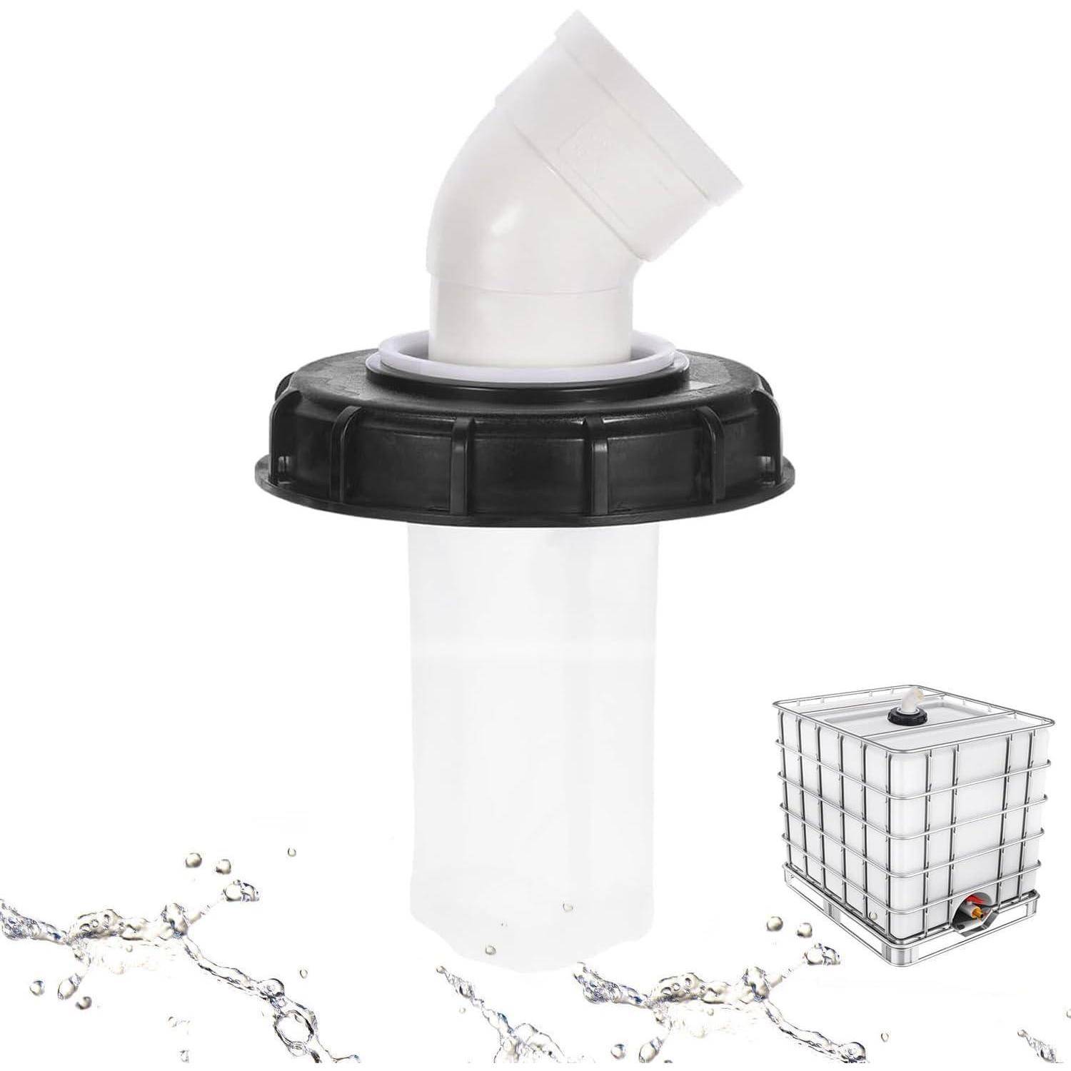 IBC Deckel Filter Nylon 45° Wasserfilter Regenwasser Tank Zubehör