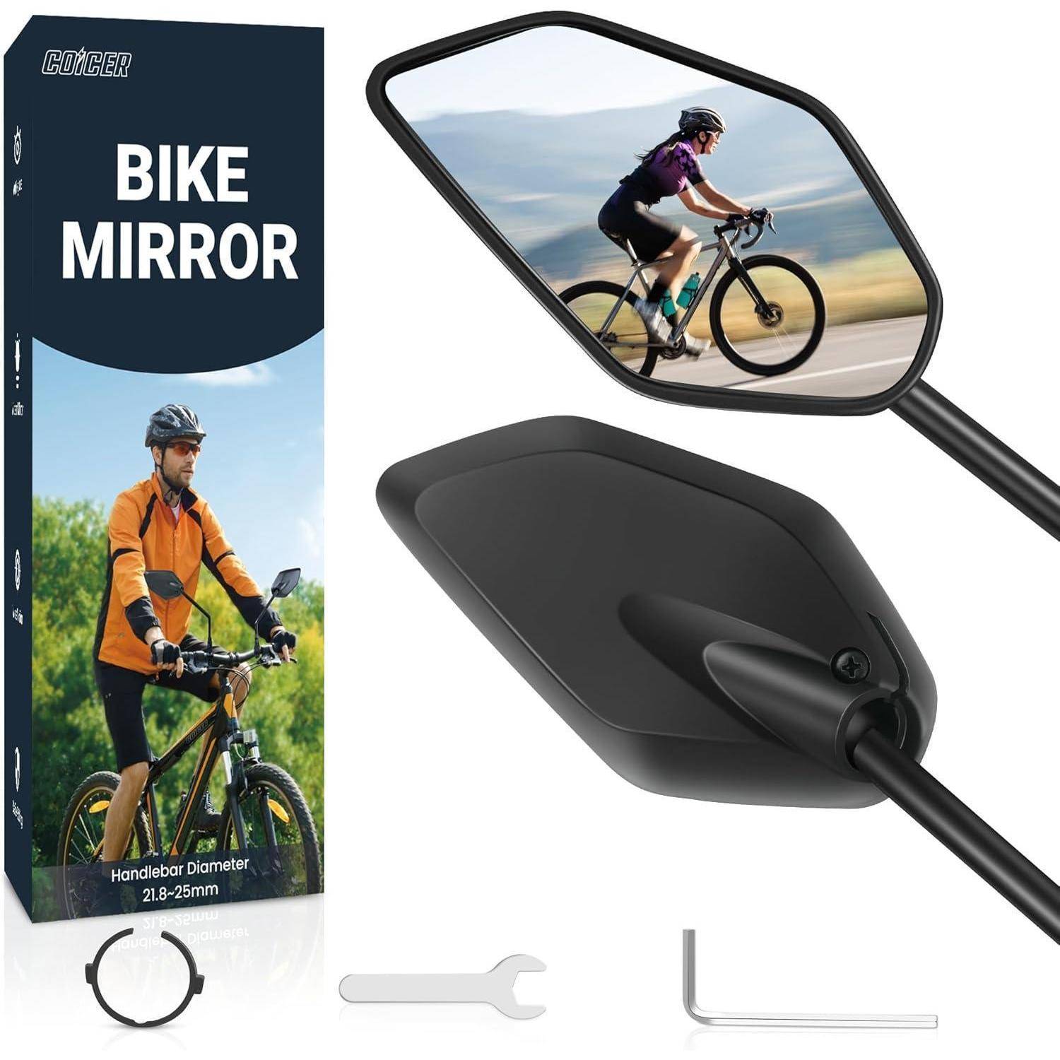 Fahrradspiegel Ebike 360 Drehbar Klappbar (Links + Rechts) Rückspiegel
