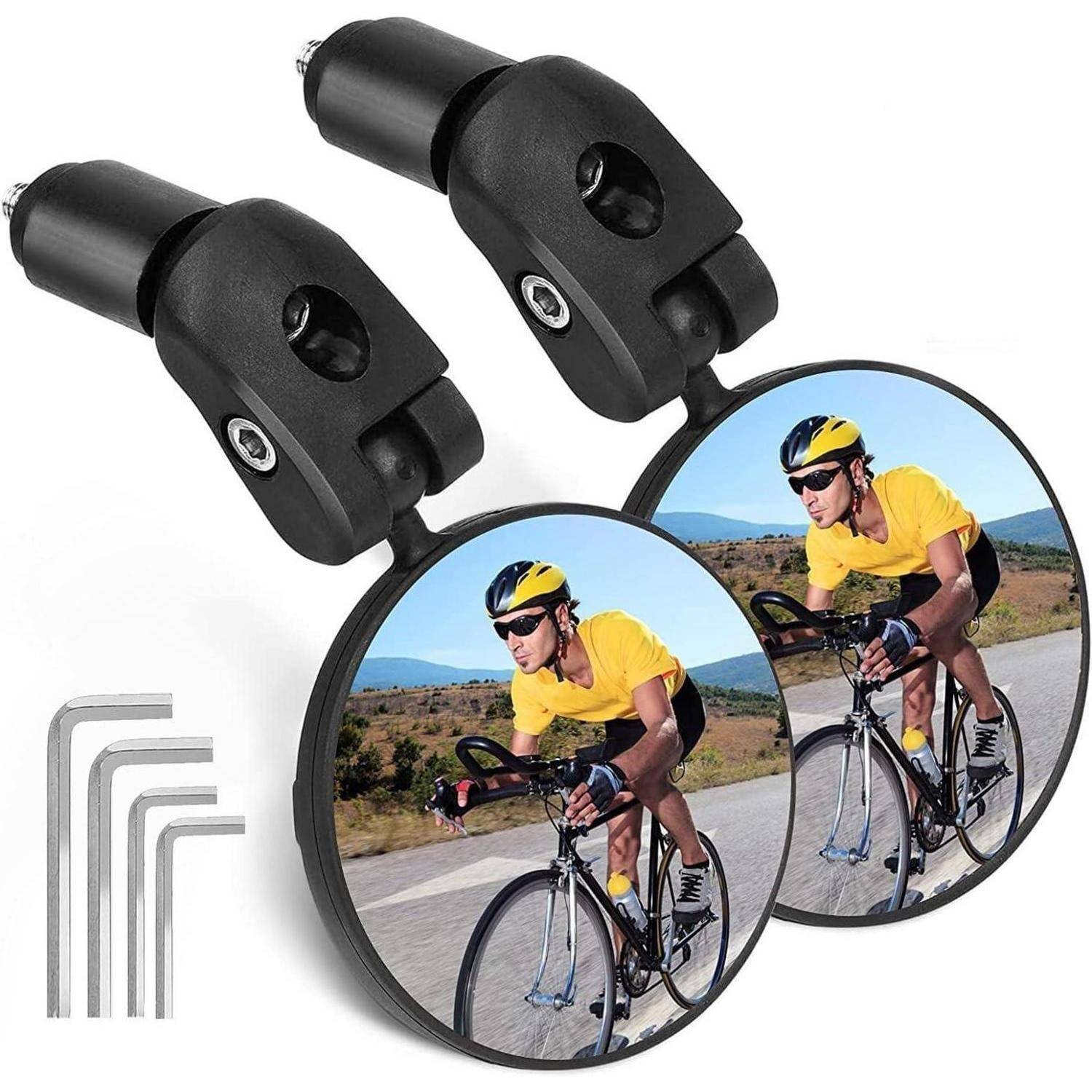 2 Stück 360 Grad Fahrradspiegel für 17.4mm-22mm Lenker Robust und