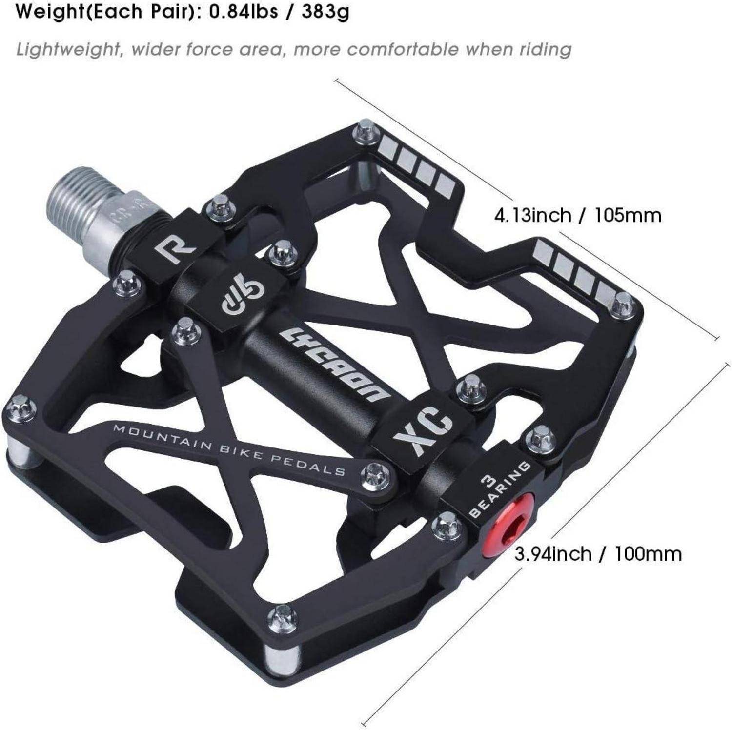 Fahrradpedale rutschfestes Pedal CNC-Aluminium 3 Kugellager BMX MTB