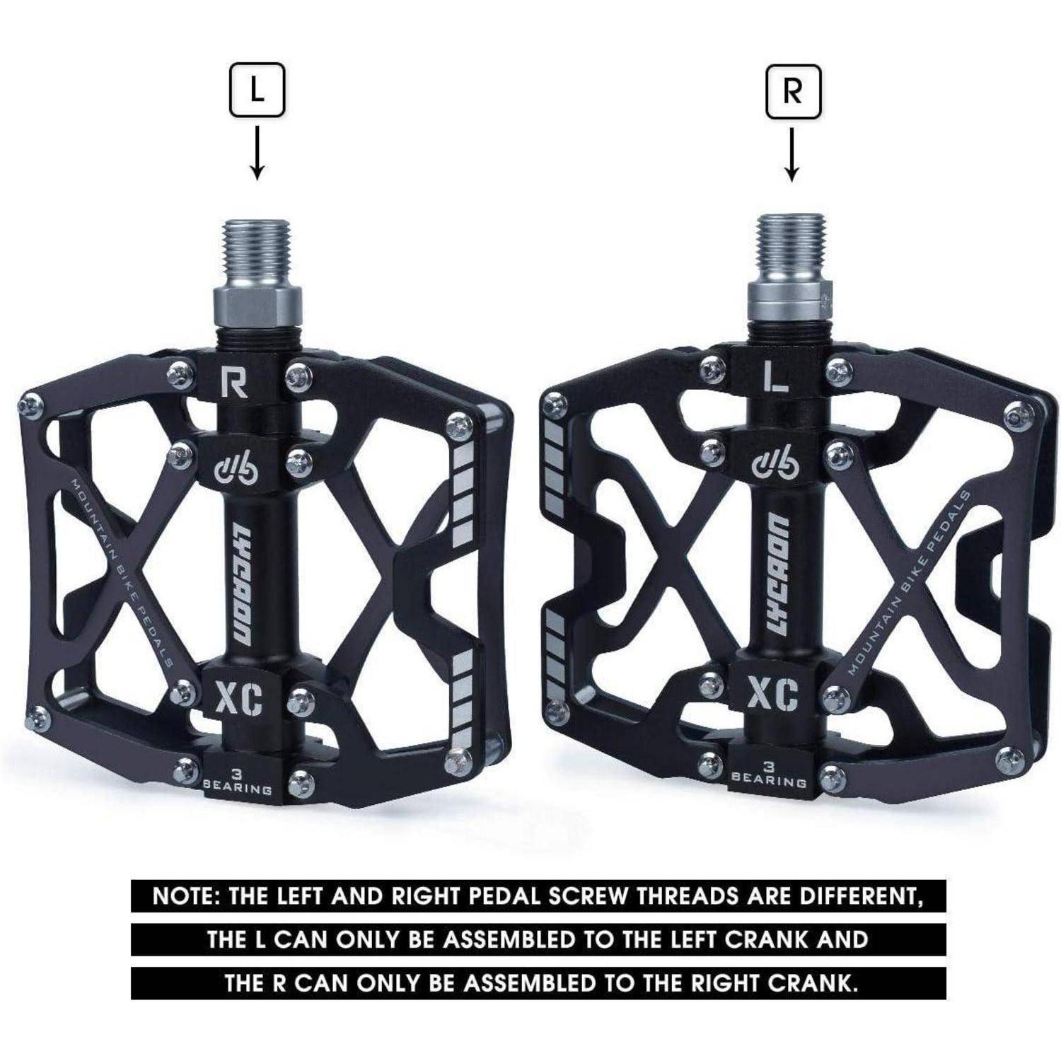 Fahrradpedale rutschfestes Pedal CNC-Aluminium 3 Kugellager BMX MTB