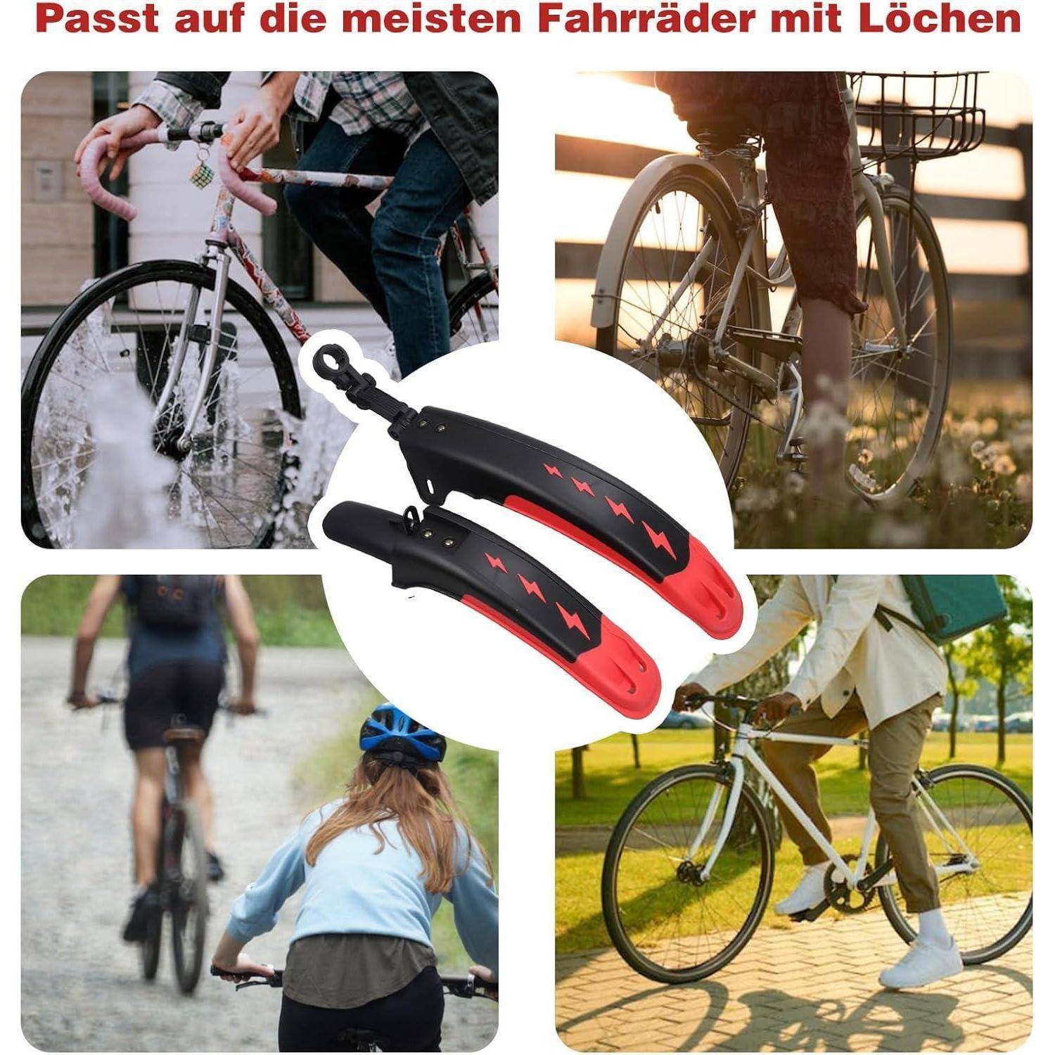 Fahrrad Schutzblech Set 2-teilig Universal Bike Fender 24-29 Zoll MTB