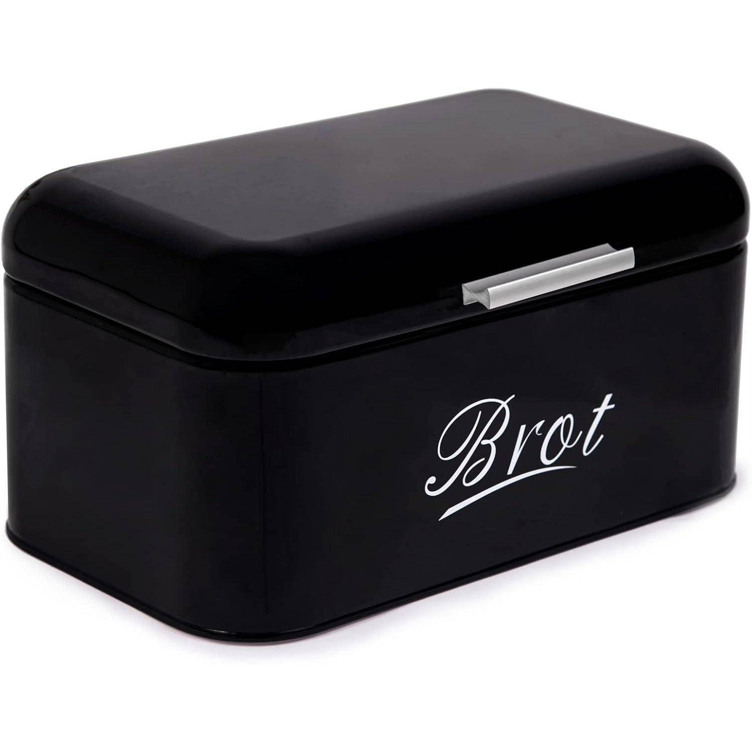 Brotkasten mit Deckel, Große Knäckebrot Box aus Metall, Brot und Kekse