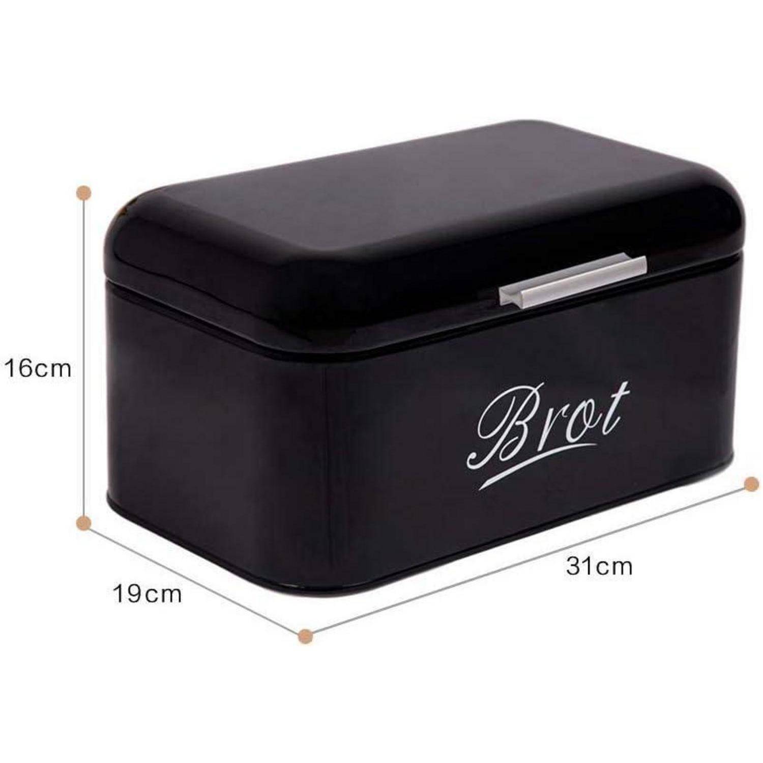 Brotkasten mit Deckel, Große Knäckebrot Box aus Metall, Brot und Kekse