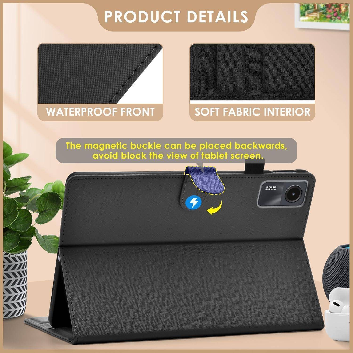 Xiaomi Redmi Pad SE 11 Zoll 2023 Hülle S Pen Halter Stand Case Schwarz