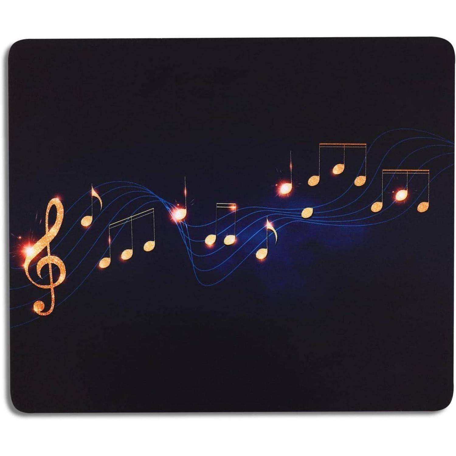 Mousepad Klein mit Musik Motiv 24 x 20 cm Navy Blau für Frauen