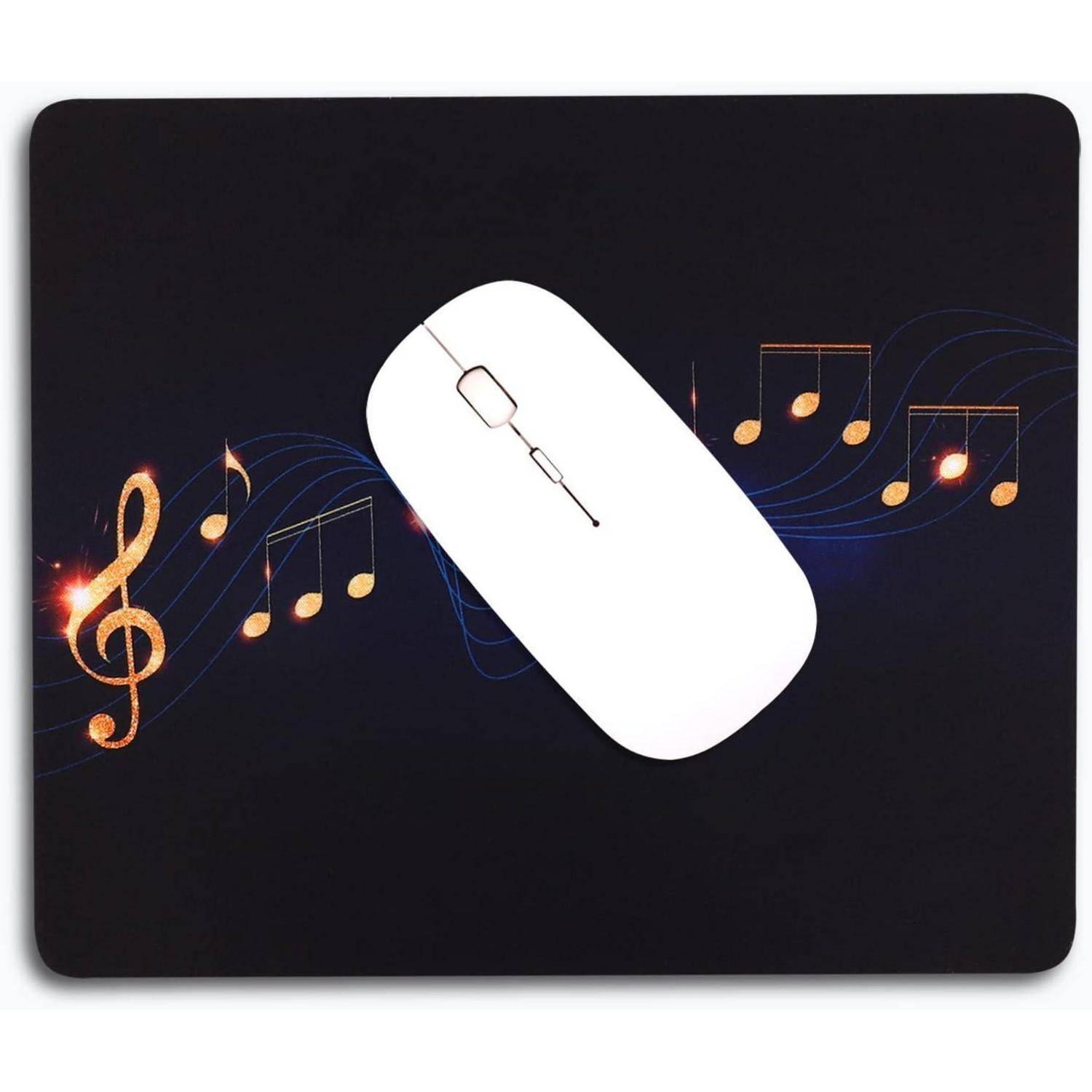 Mousepad Klein mit Musik Motiv 24 x 20 cm Navy Blau für Frauen