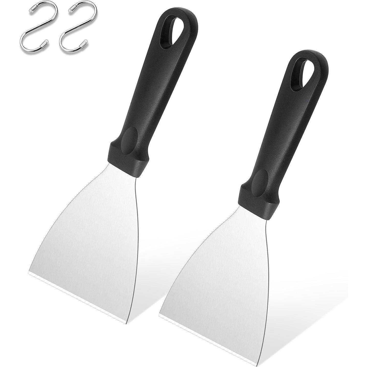 Grillspachtel Set Edelstahl BBQ Steak Teppanyaki-Fleisch Reinigung