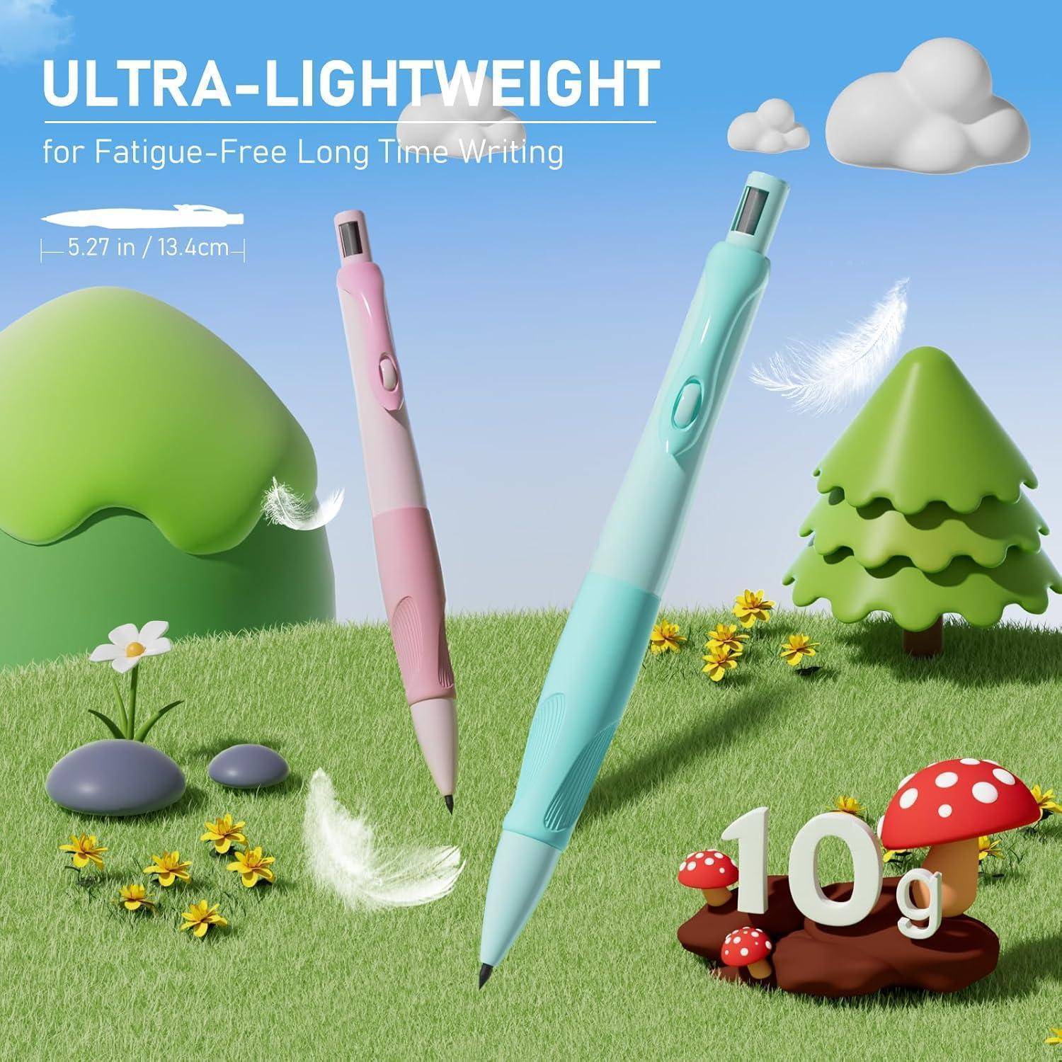 Ergonomisches Druckbleistift-Set Kinder 4 niedliche Druckbleistifte