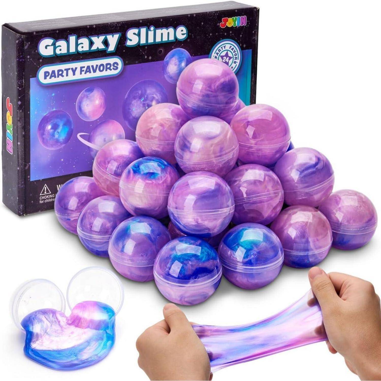 24er-Pack Galaxy Slime Partygeschenke – Fluffy, nicht klebrig