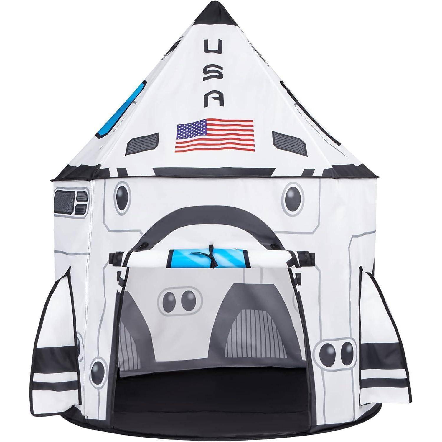 Kinderzelt Rakete Weltraum Spielzelt Indoor Outdoor Tragbar mit