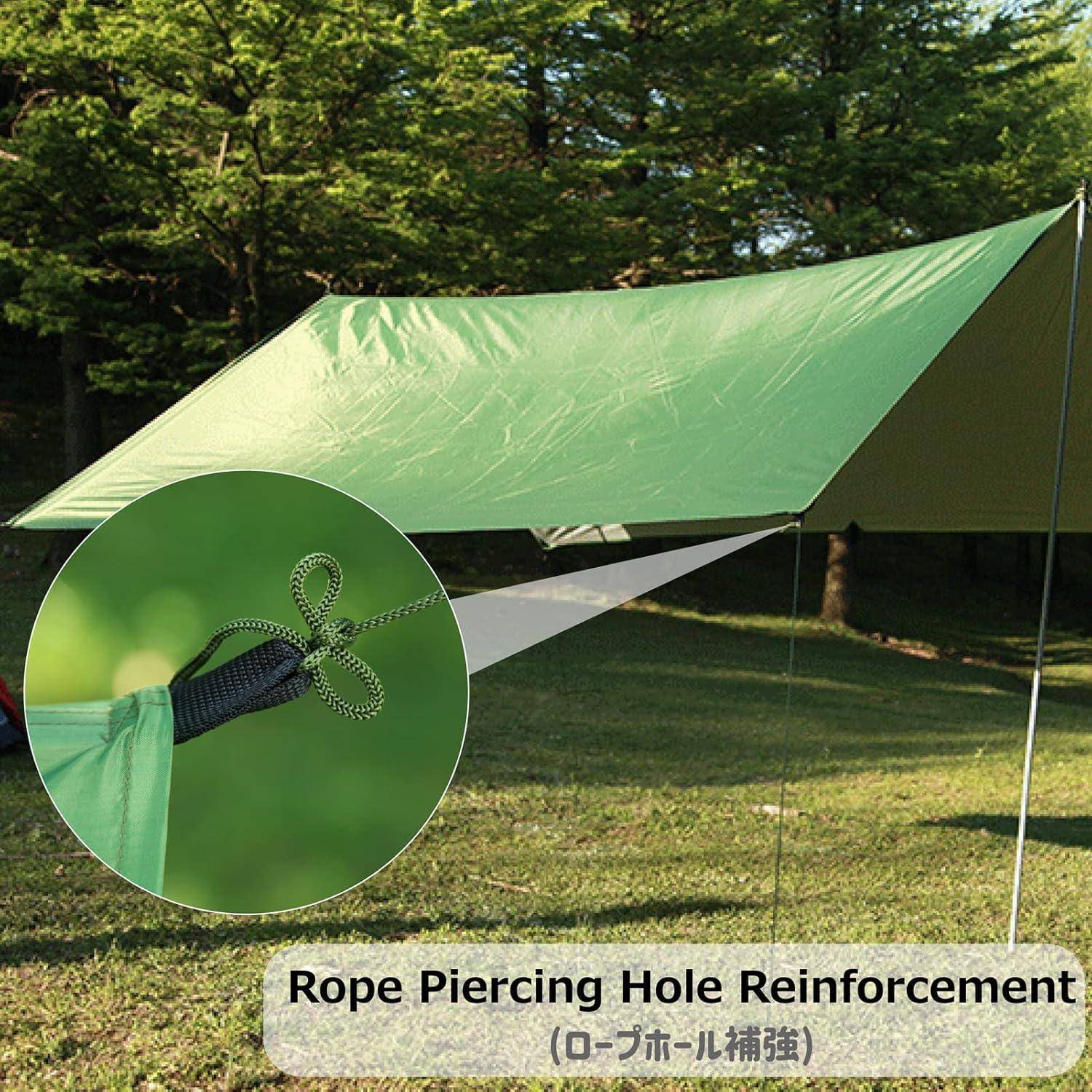 Wasserdichte Zeltplane leicht kompakt UV-Schutz 300x300 cm