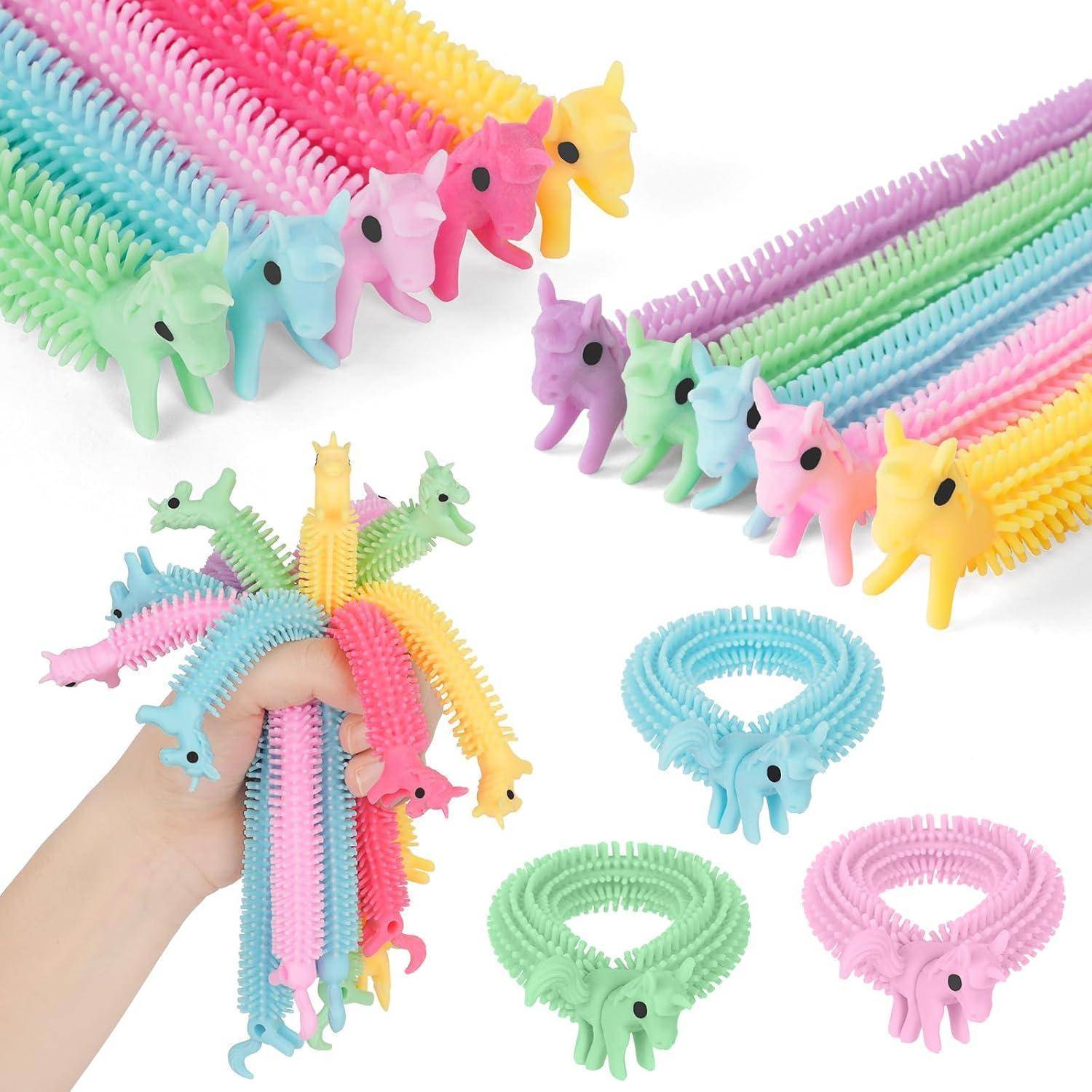 Einhornde dehnbare Zappelschnur 10er Pack - Stressabbau Fidget