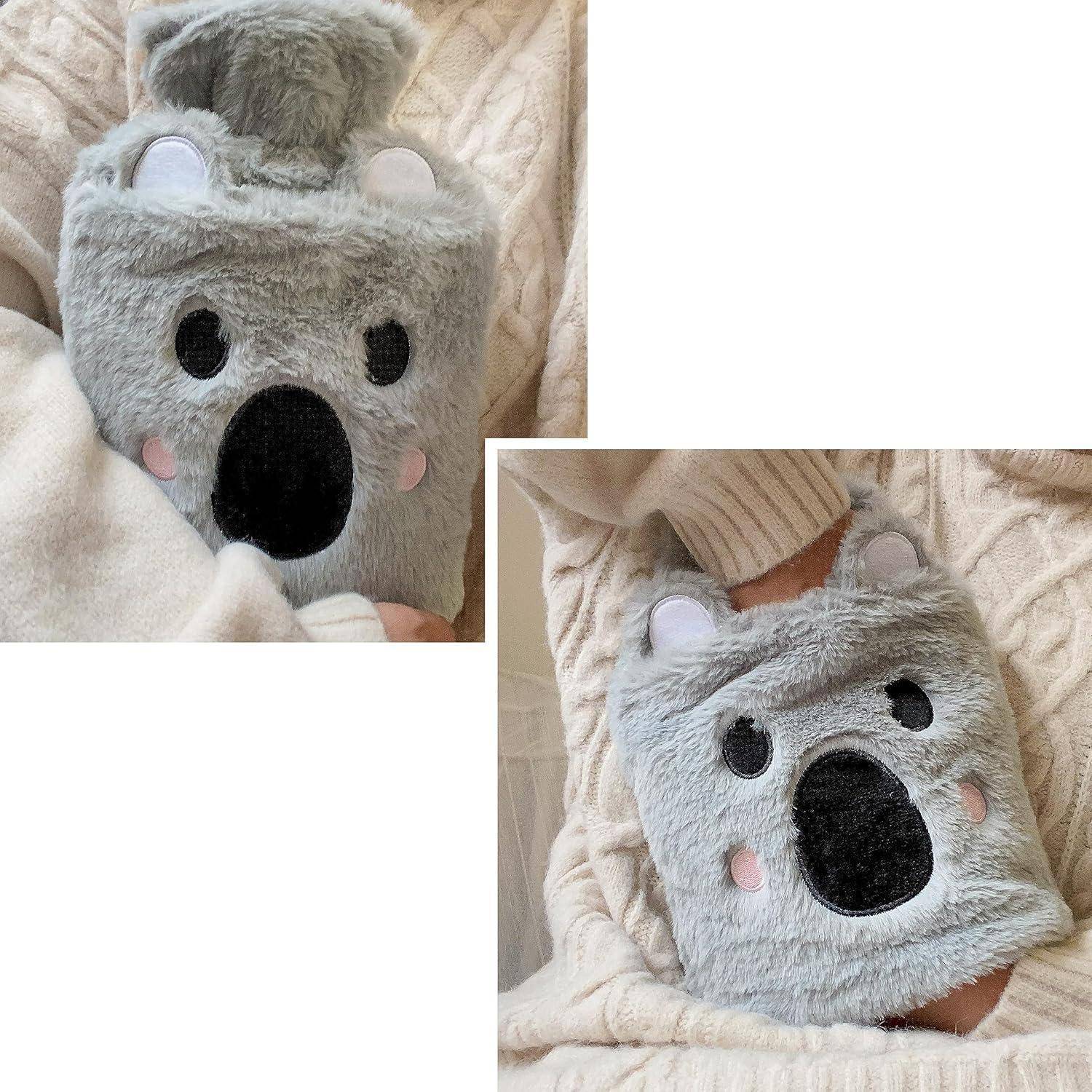 Wärmflasche Koala Groß 2L Gummi mit Plüschbezug - Schmerzlinderung für