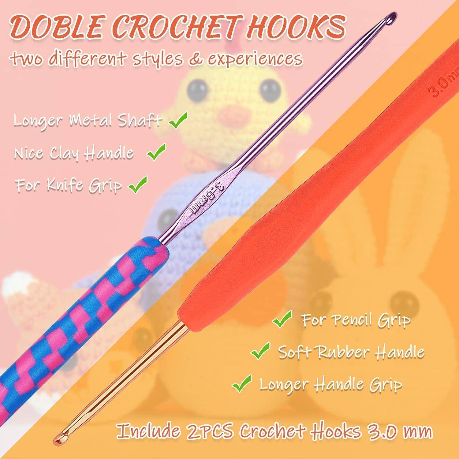 4er Häkelset für Anfänger: Niedliche Amigurumi Tiere mit Zubehör